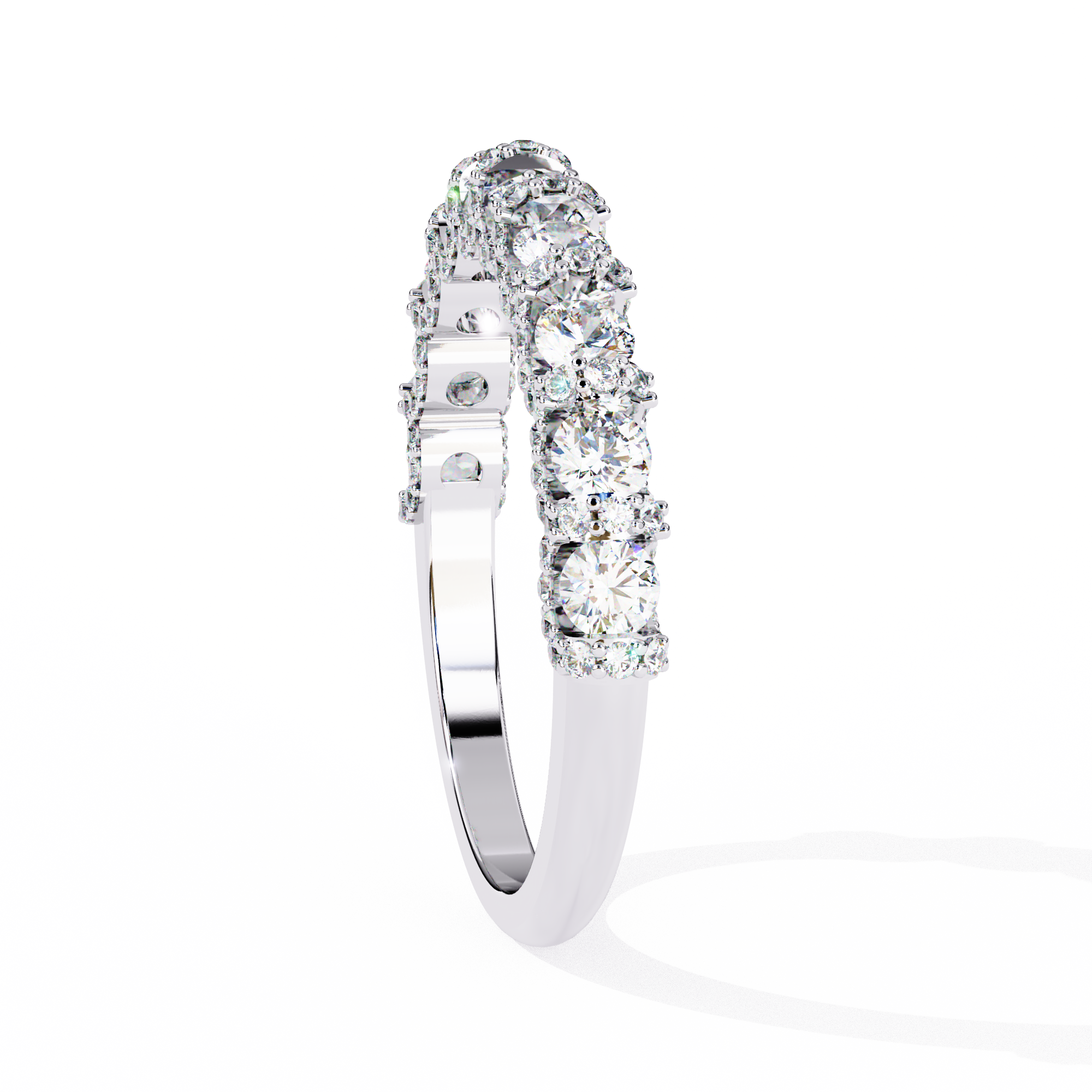 Half Lab Grown Diamond Eternity Ring