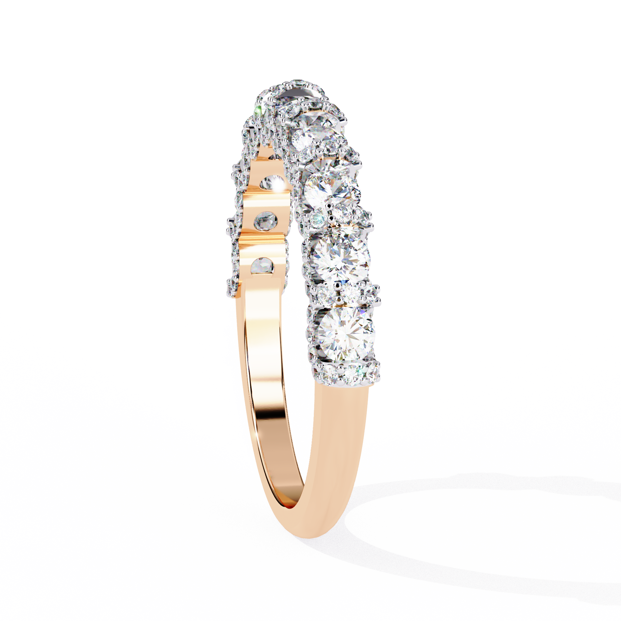 Half Lab Grown Diamond Eternity Ring