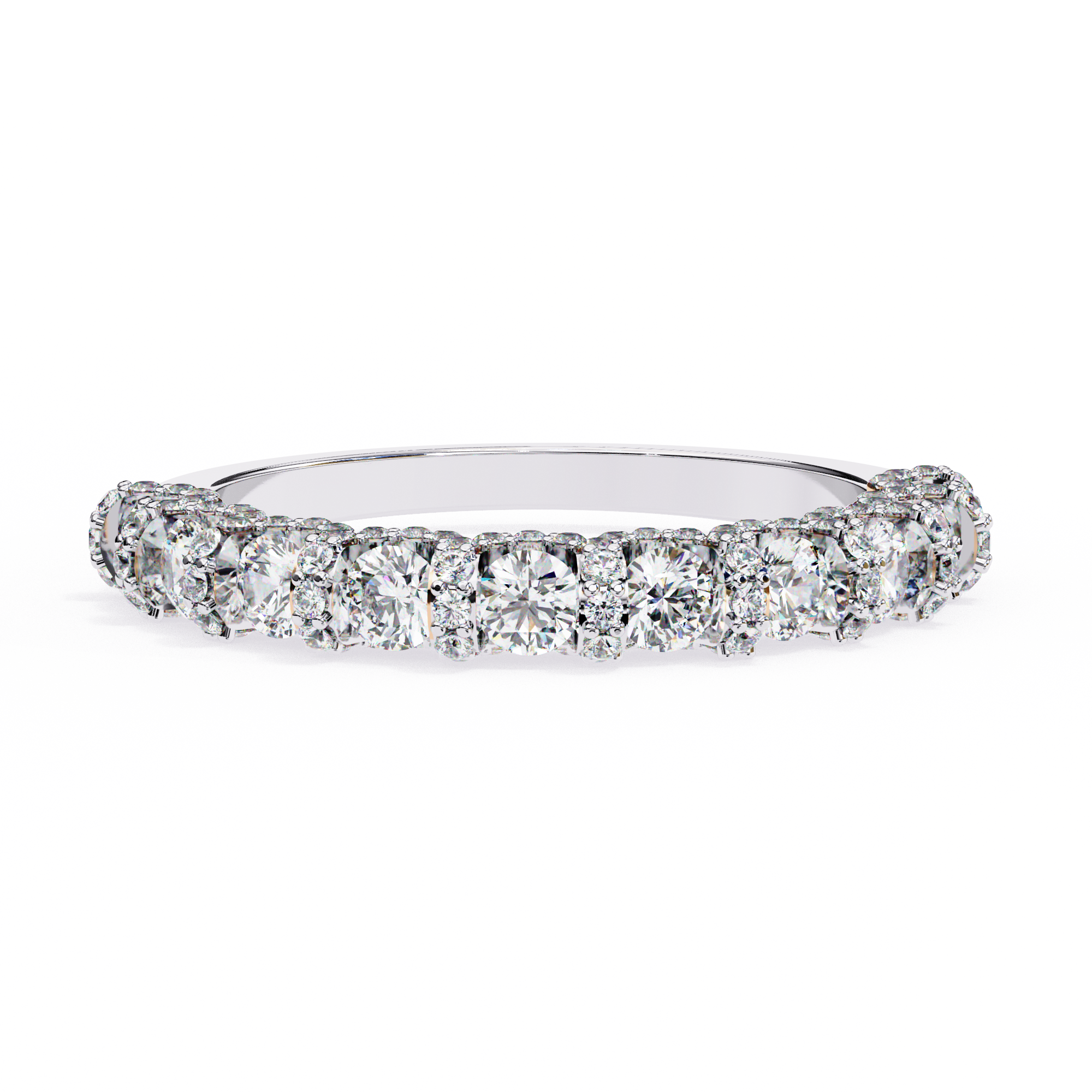 Half Lab Grown Diamond Eternity Ring