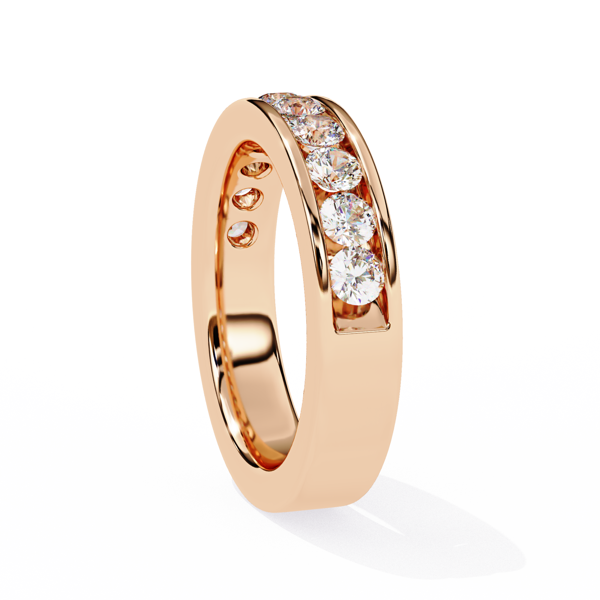 Heartline Round Diamond Ring