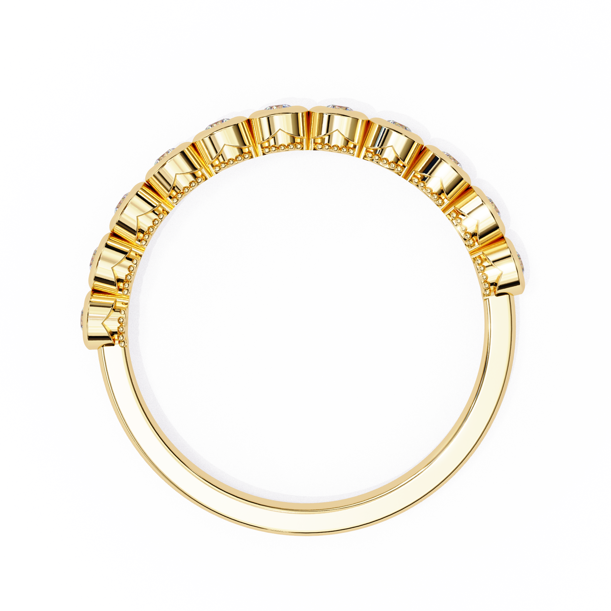 Lab Grown Diamond Raphael Collection Half Eternity Ring