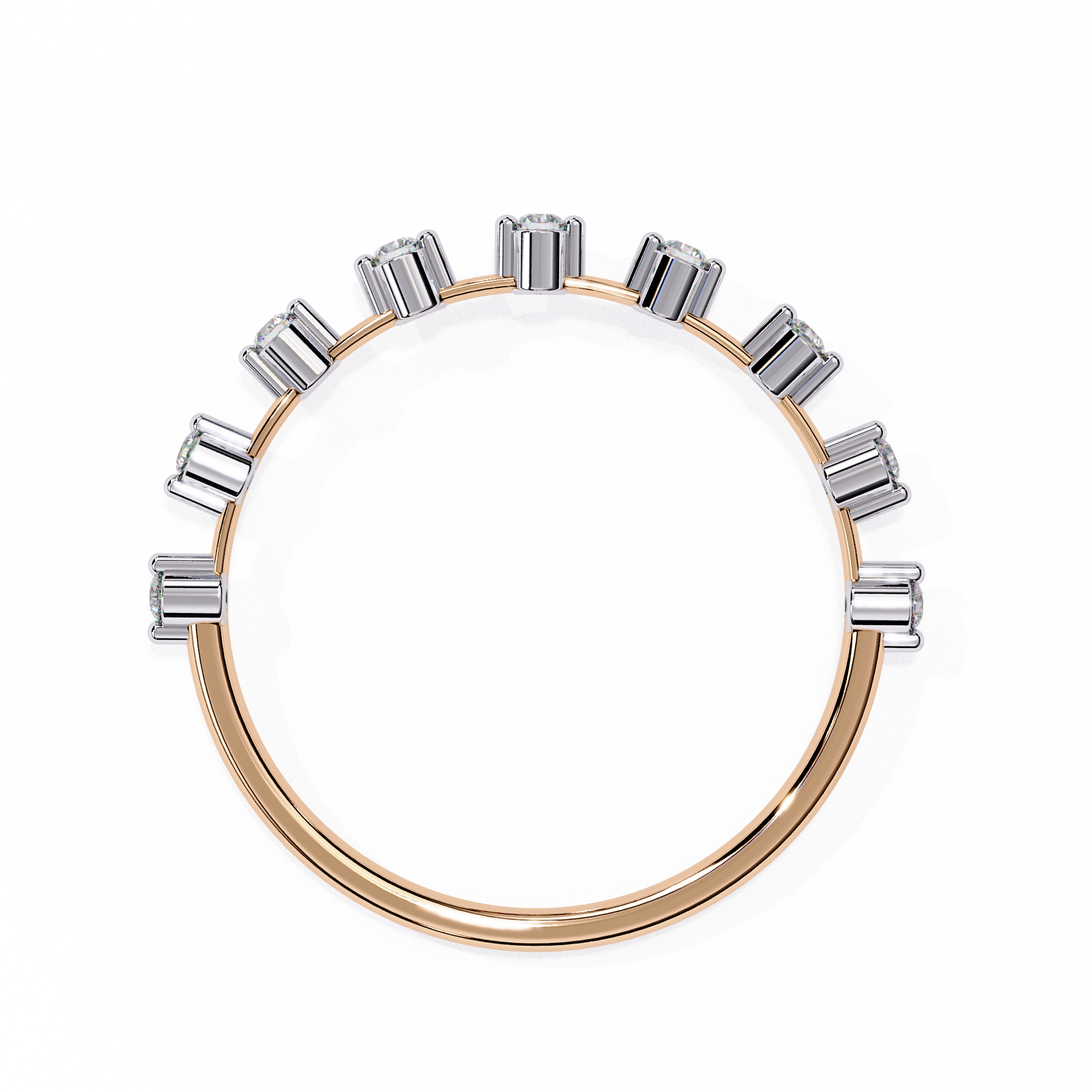 Lab Grown Diamond Minimalist Crown Band