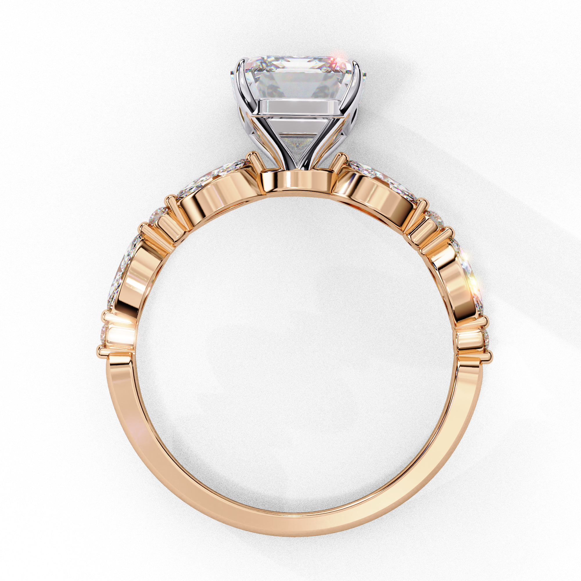 Radiant-Cut Lab-Grown Diamond Engagement