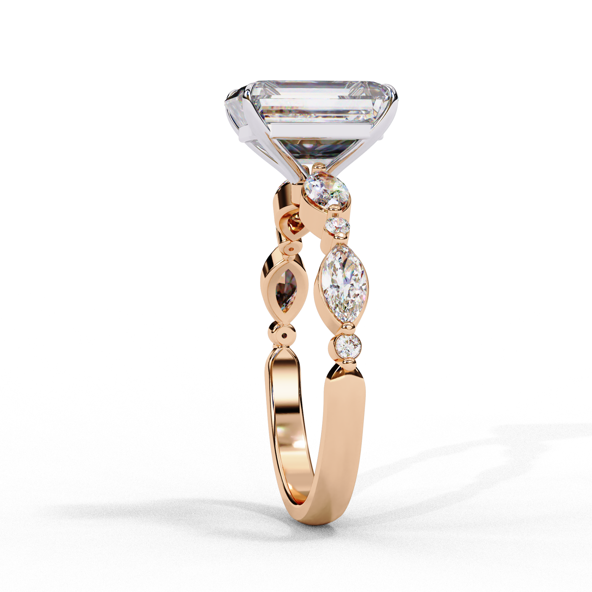 Radiant-Cut Lab-Grown Diamond Engagement