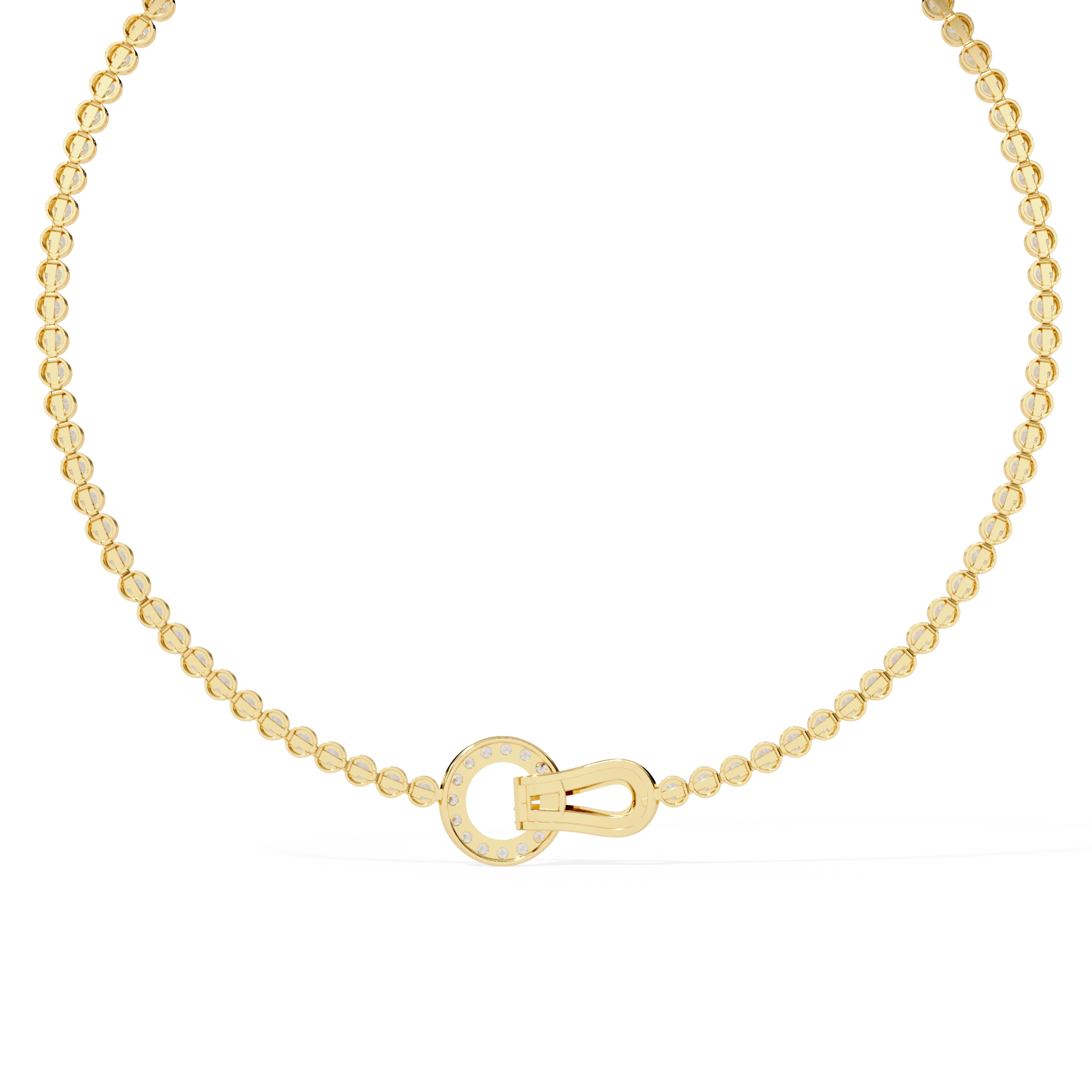 ETERNITY LOCK-Diamond Necklace