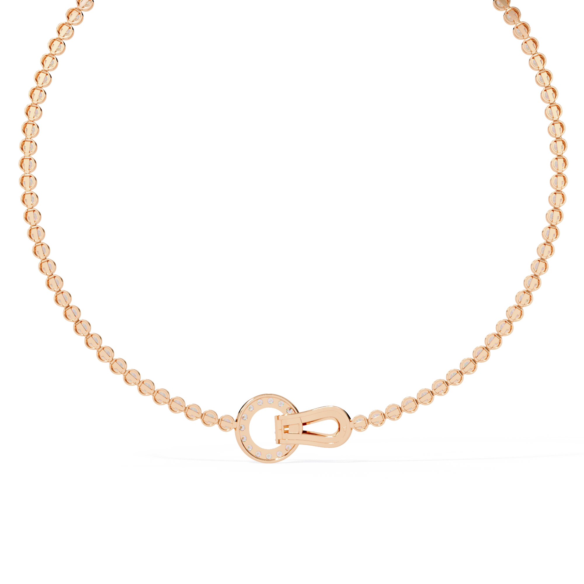 ETERNITY LOCK-Diamond Necklace