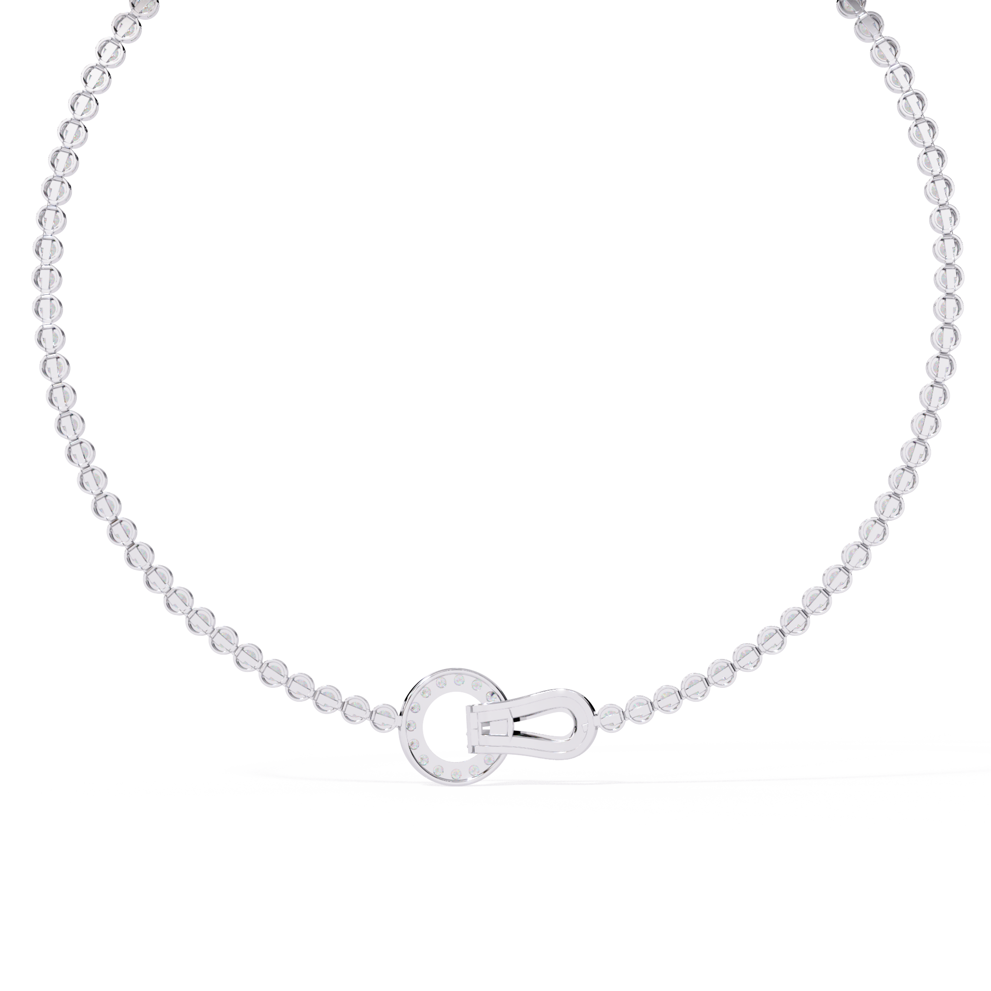 ETERNITY LOCK-Diamond Necklace