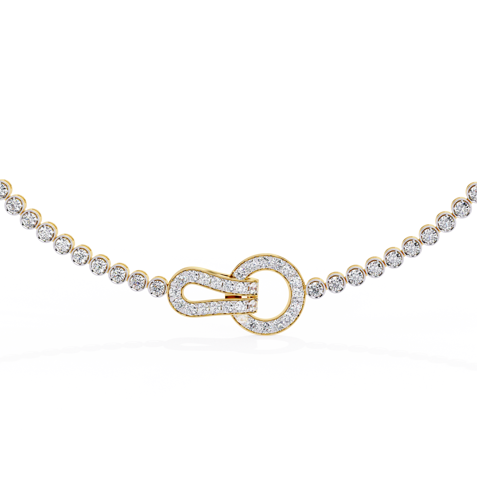 ETERNITY LOCK-Diamond Necklace