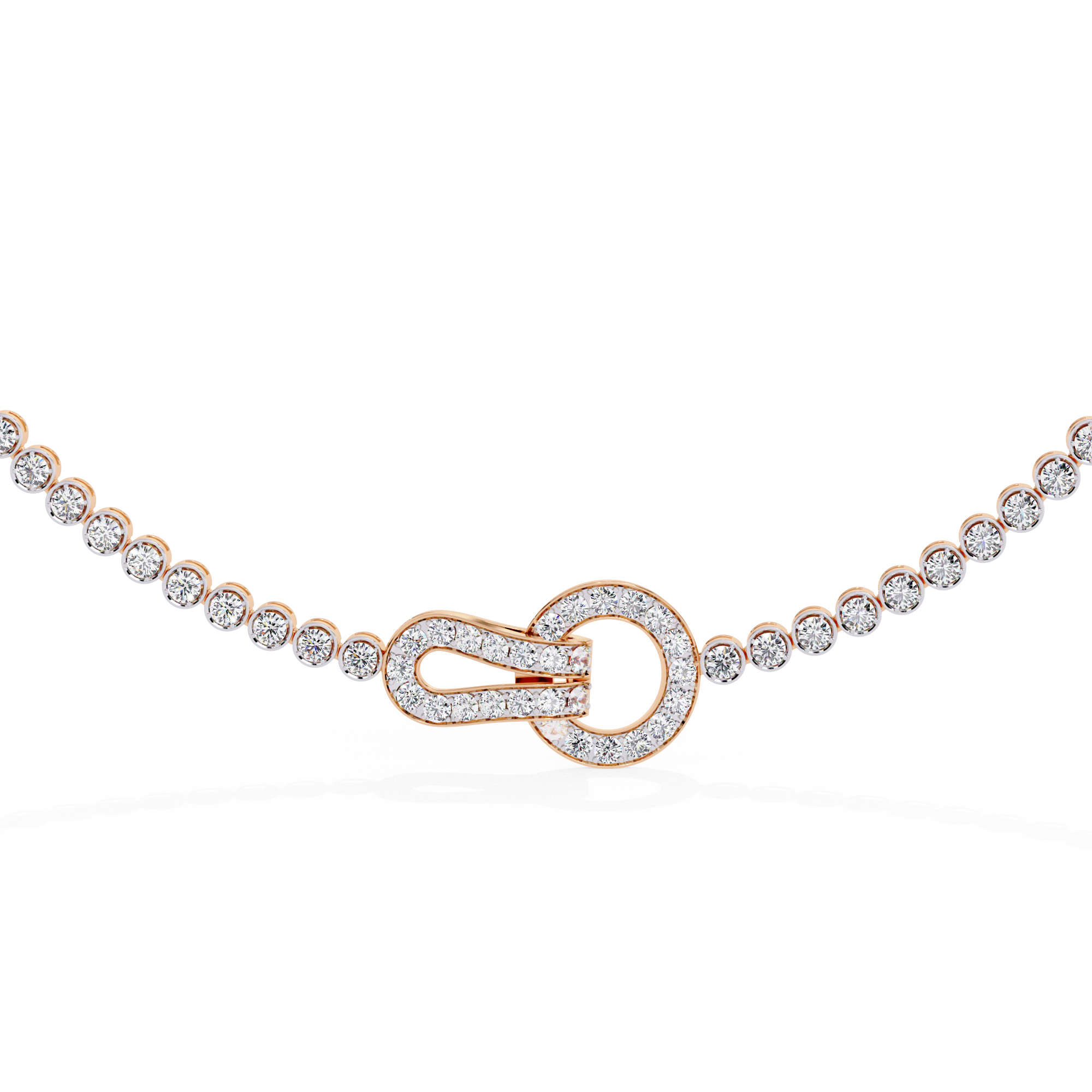 ETERNITY LOCK-Diamond Necklace