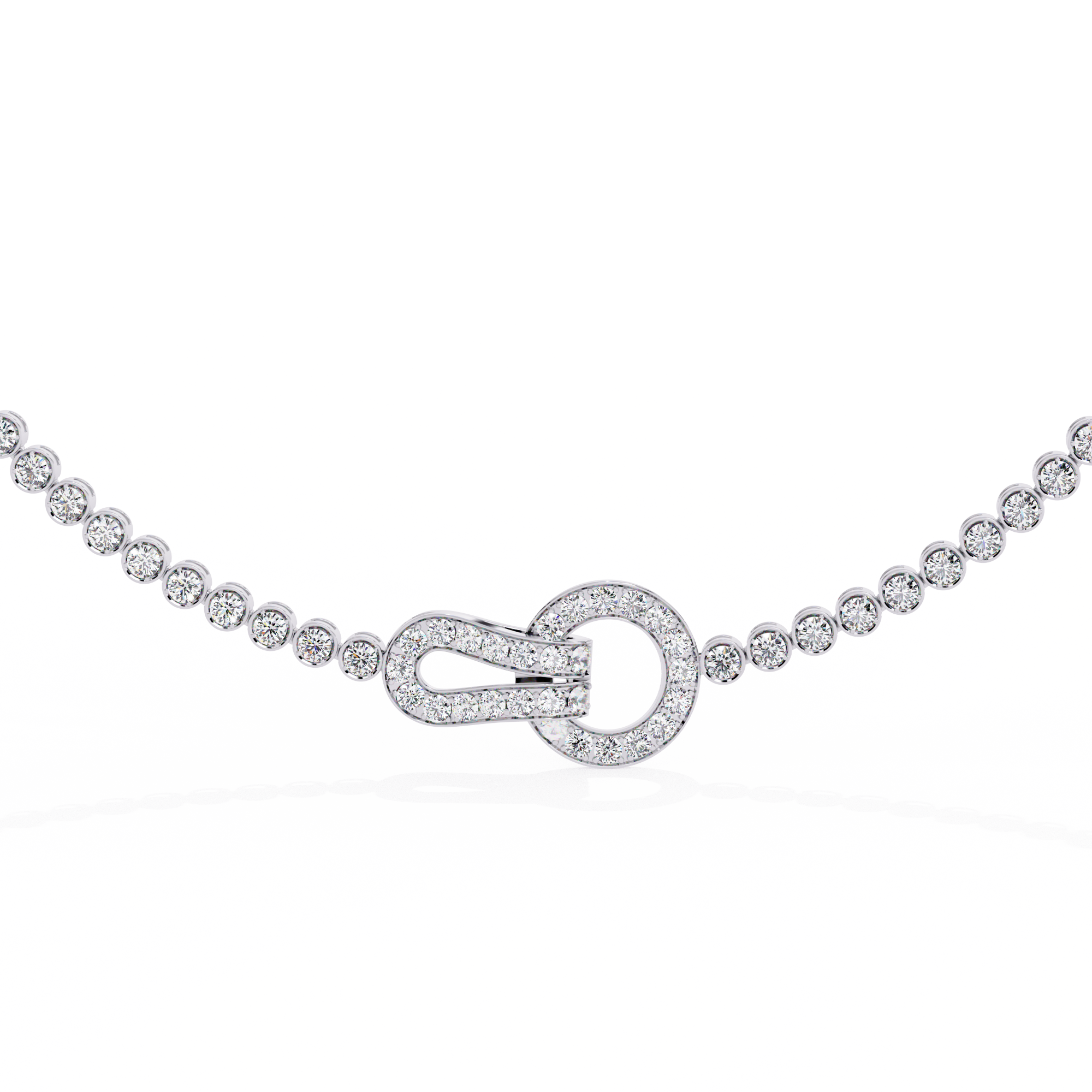 ETERNITY LOCK-Diamond Necklace