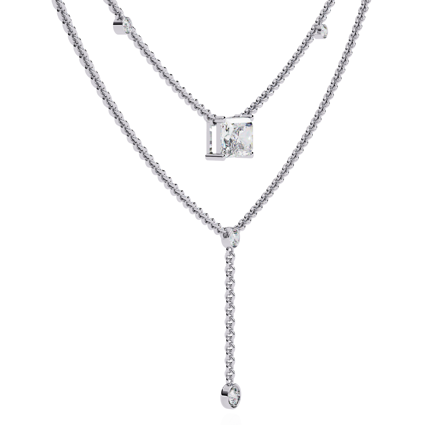 REBELLIOUS RADIANT-Diamond Pendant