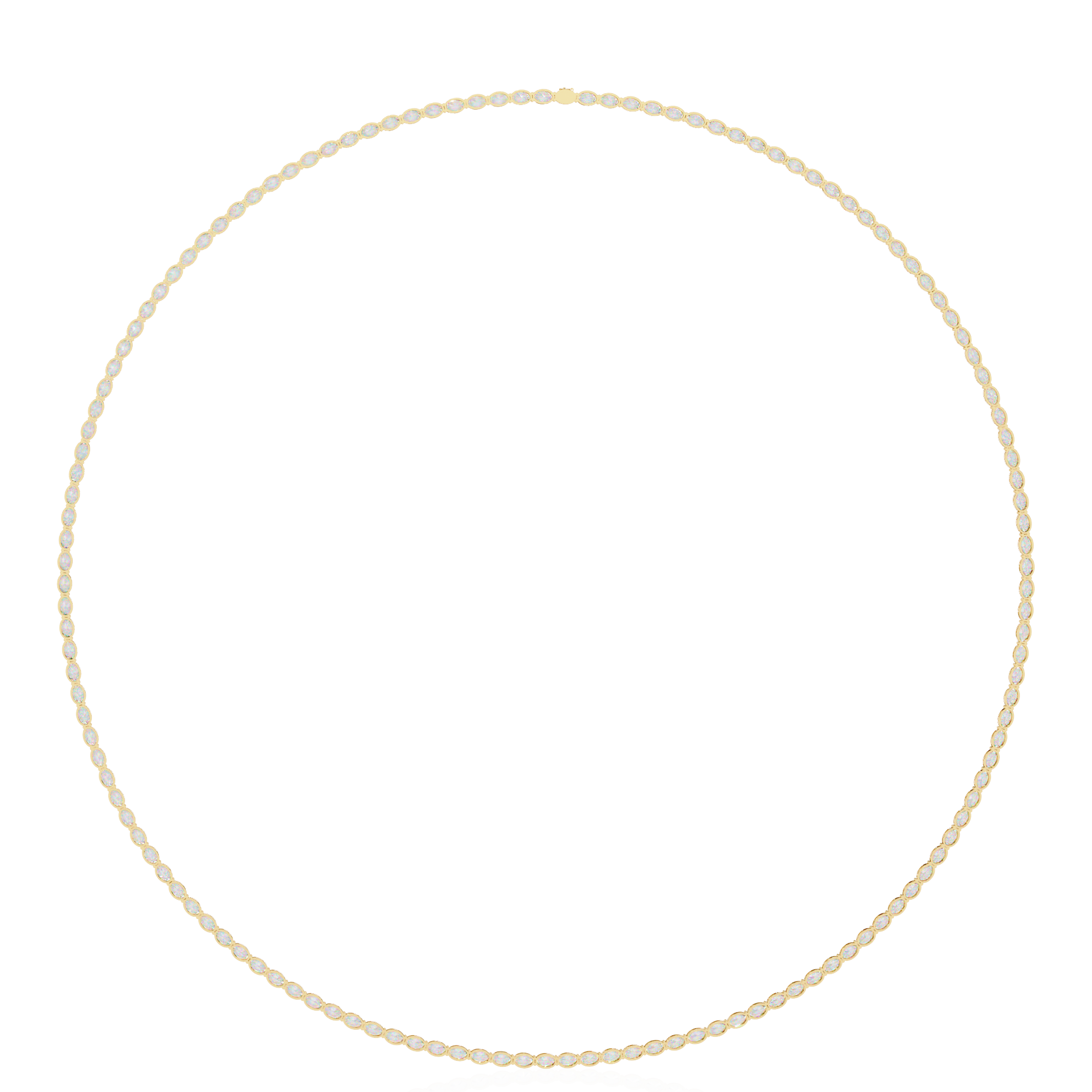 OVALDIAMOND TENNIS NECKLACE