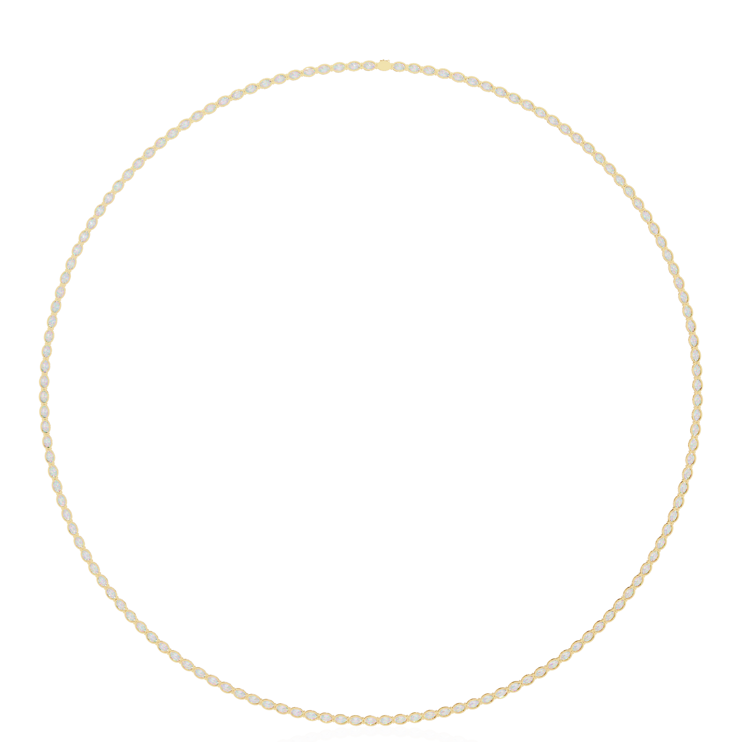 OVALDIAMOND TENNIS NECKLACE