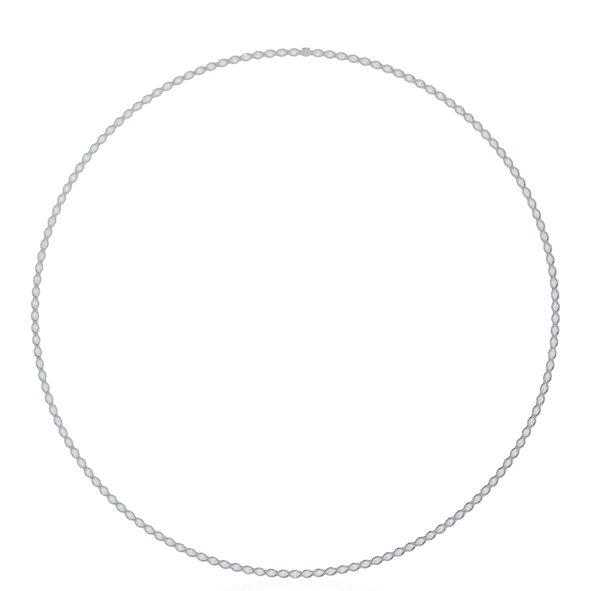 OVALDIAMOND TENNIS NECKLACE