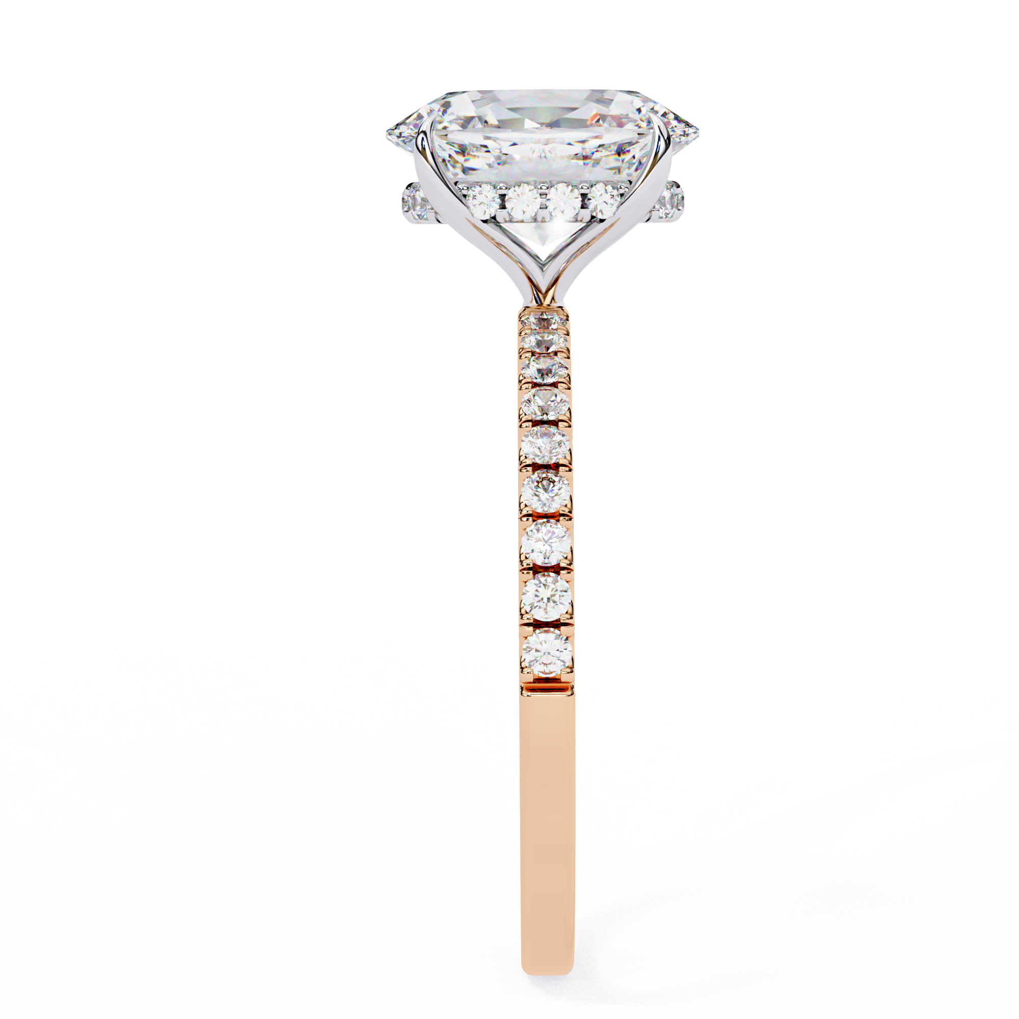 The Oval Royale with Pave by Eco Sparckle