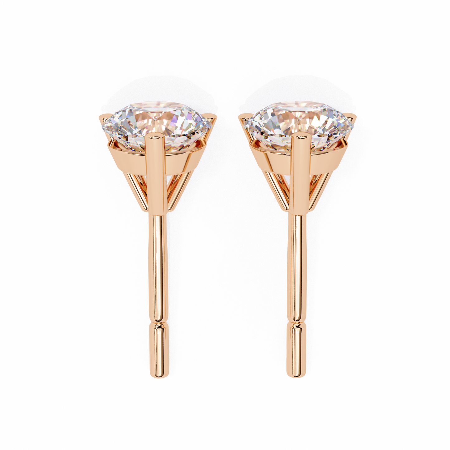 ROUND STUD EARRING