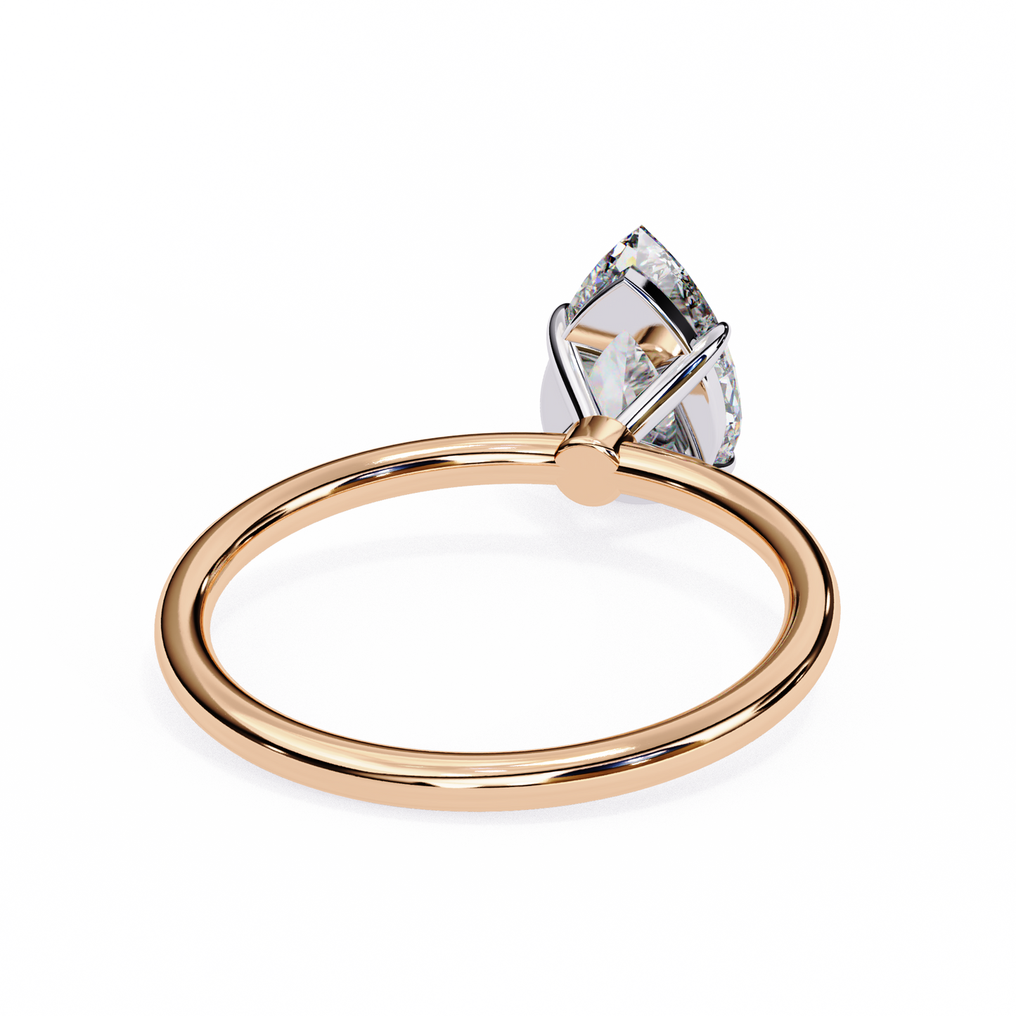 Women's Pear Cut Diamond Solitaire Ring