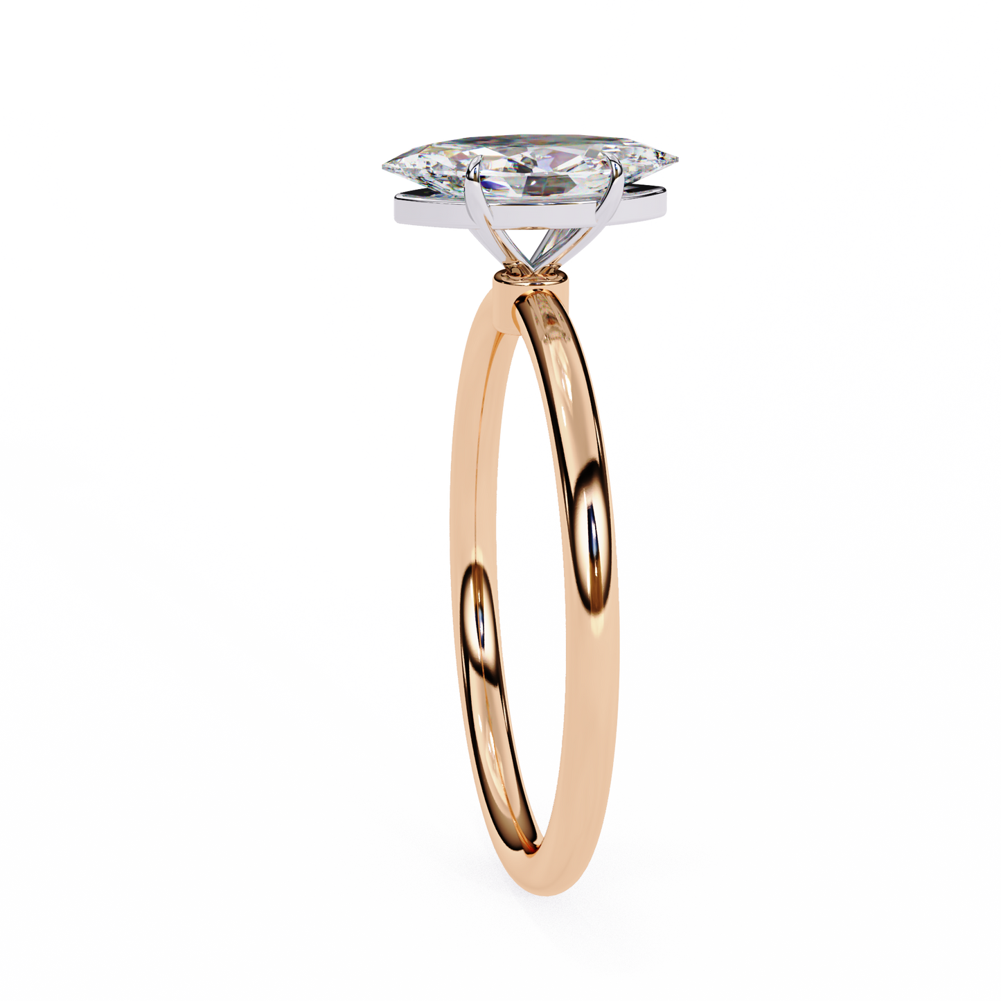 Women's Marquise Cut Diamond Solitaire Ring