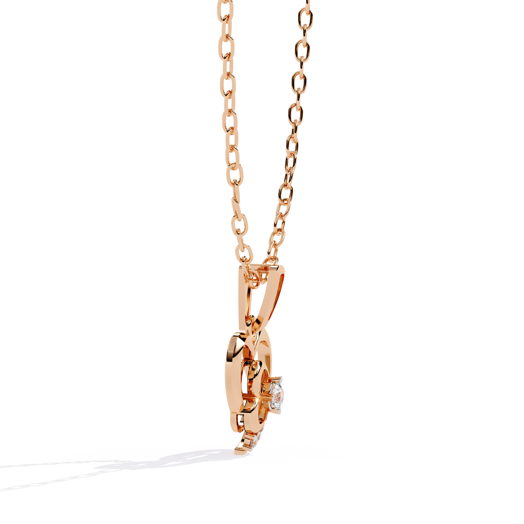Diamond Heart Pendant Necklace