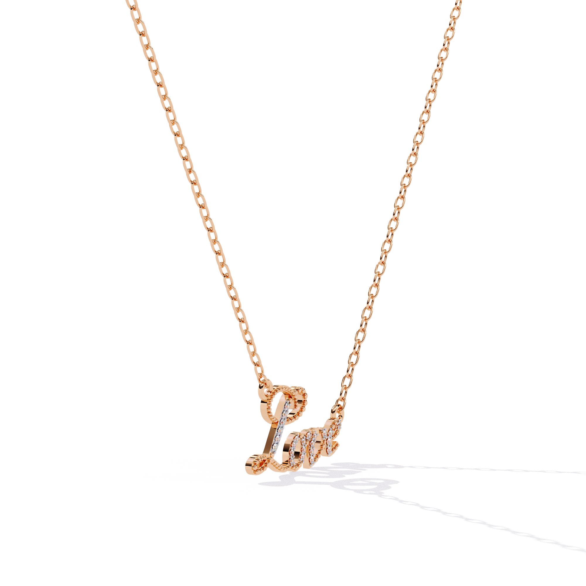 Diamond Necklace for women LOVE Pendant