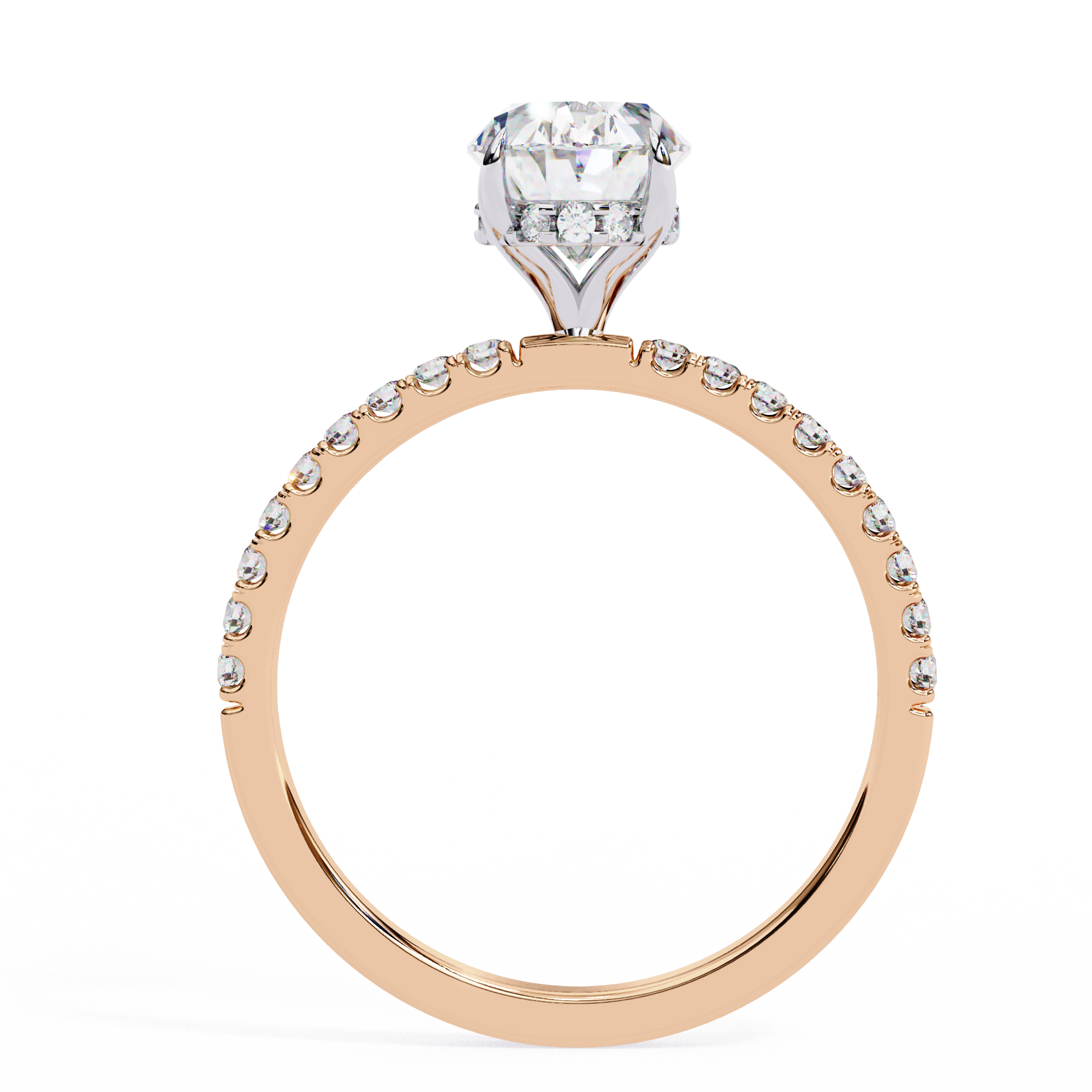 The Oval Royale with Pave by Eco Sparckle