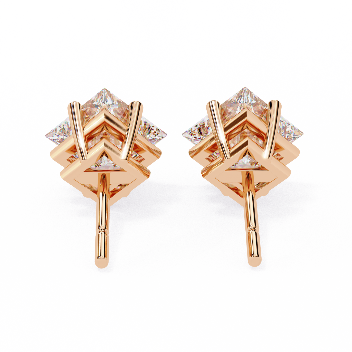 Princess Diamond Earrings