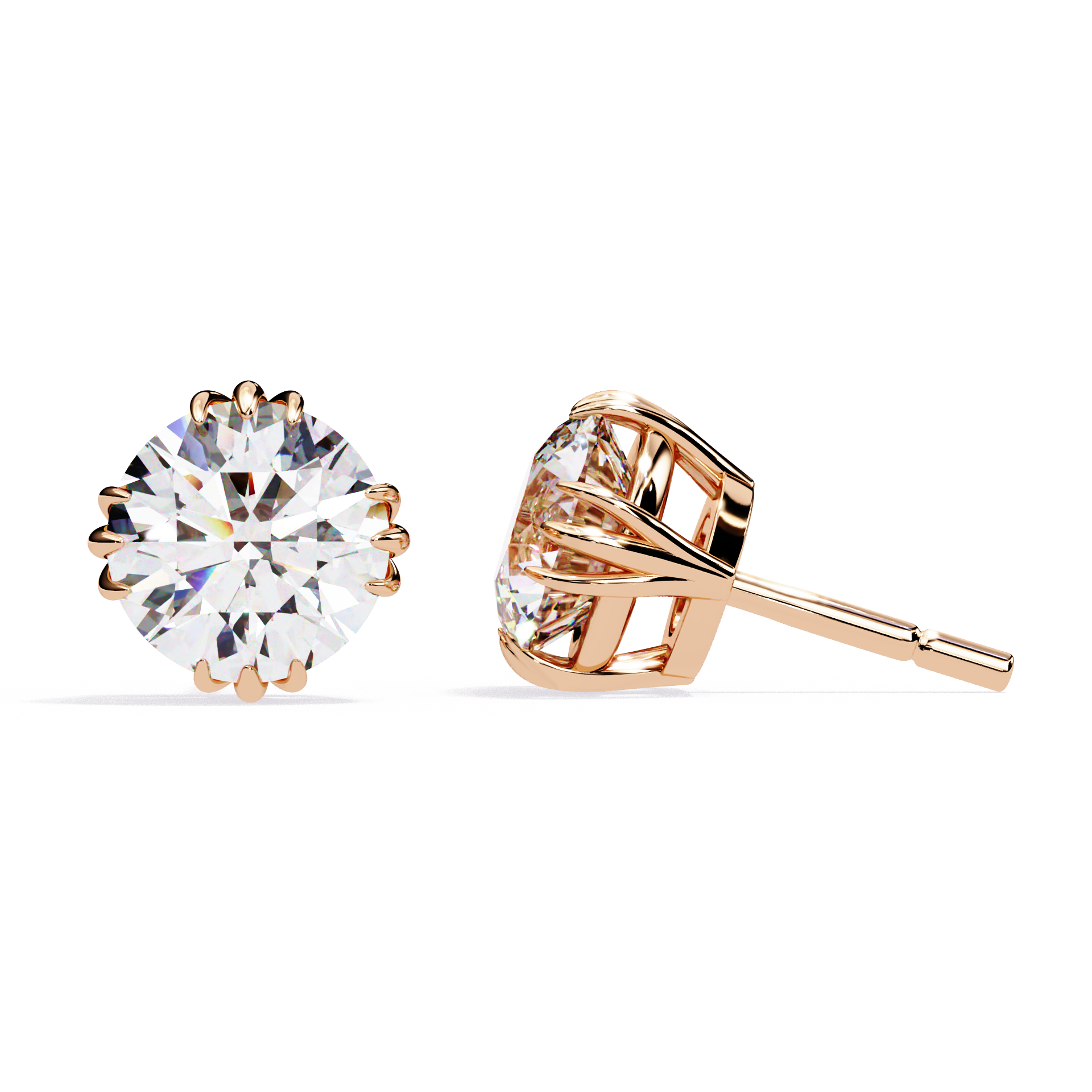 Trinity 2-carat Diamond Studs