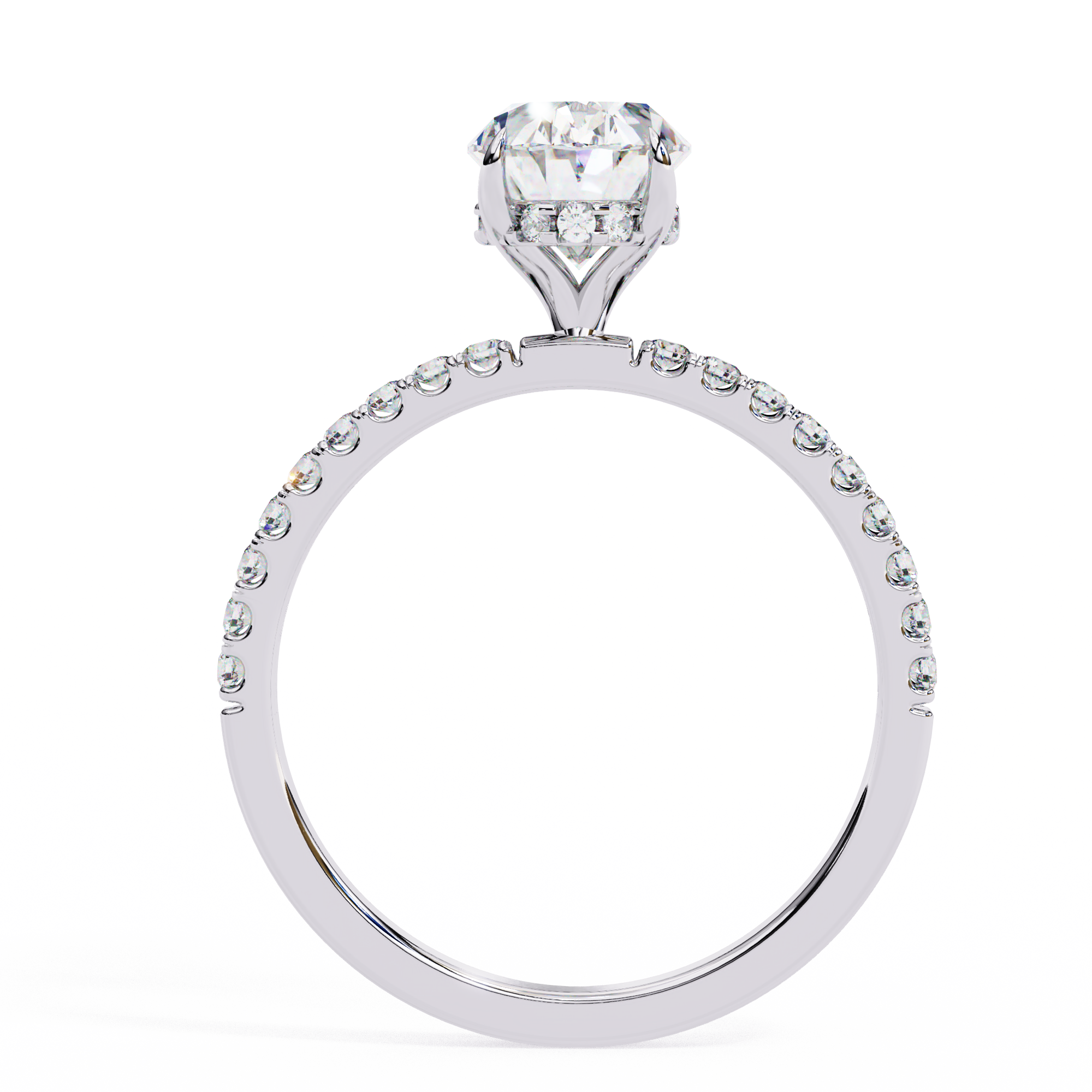 The Oval Royale with Pave by Eco Sparckle