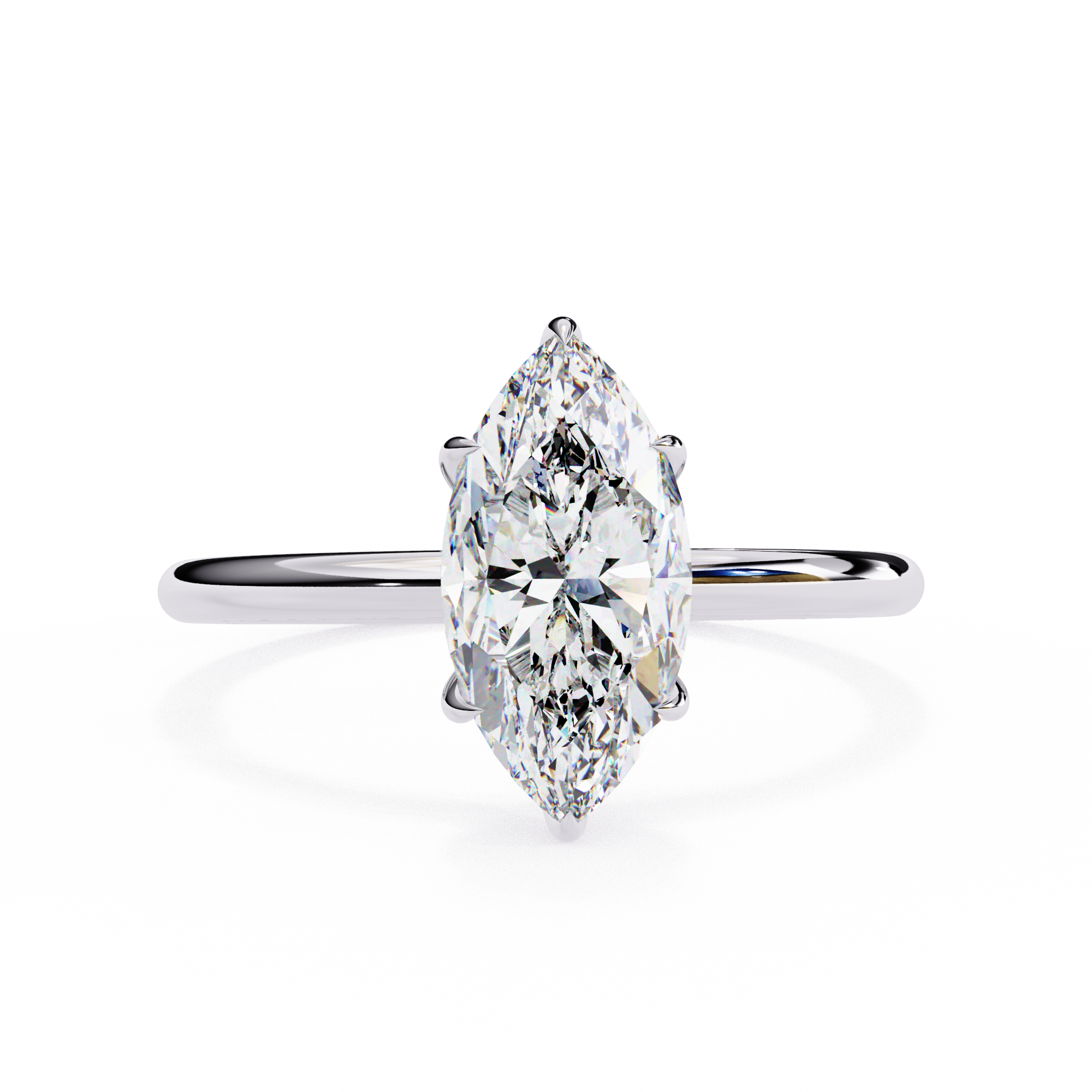 Women's Marquise Cut Diamond Solitaire Ring