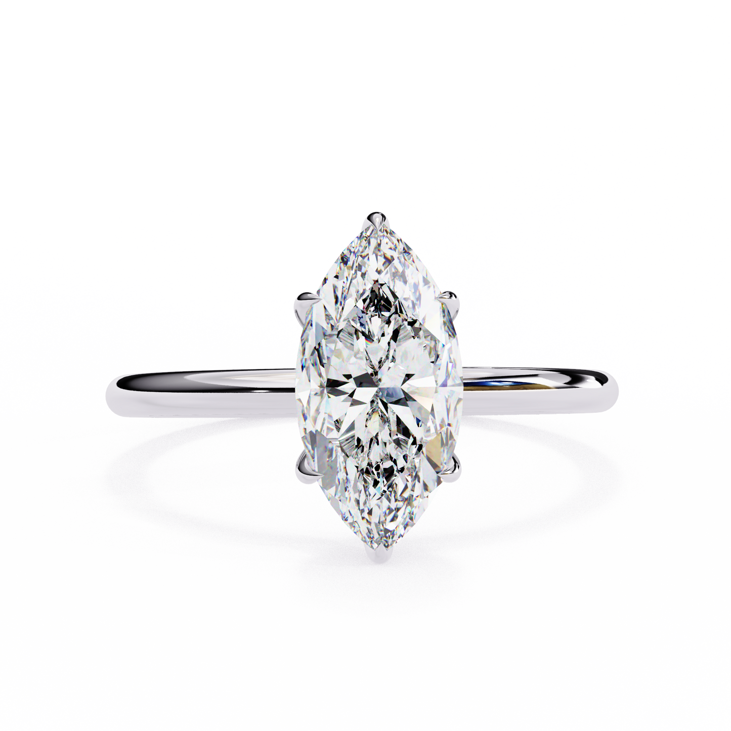 Women's Marquise Cut Diamond Solitaire Ring