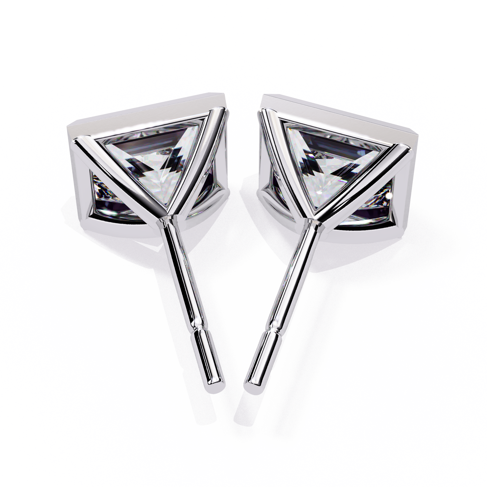 Princess Solitaire Diamond Stud
