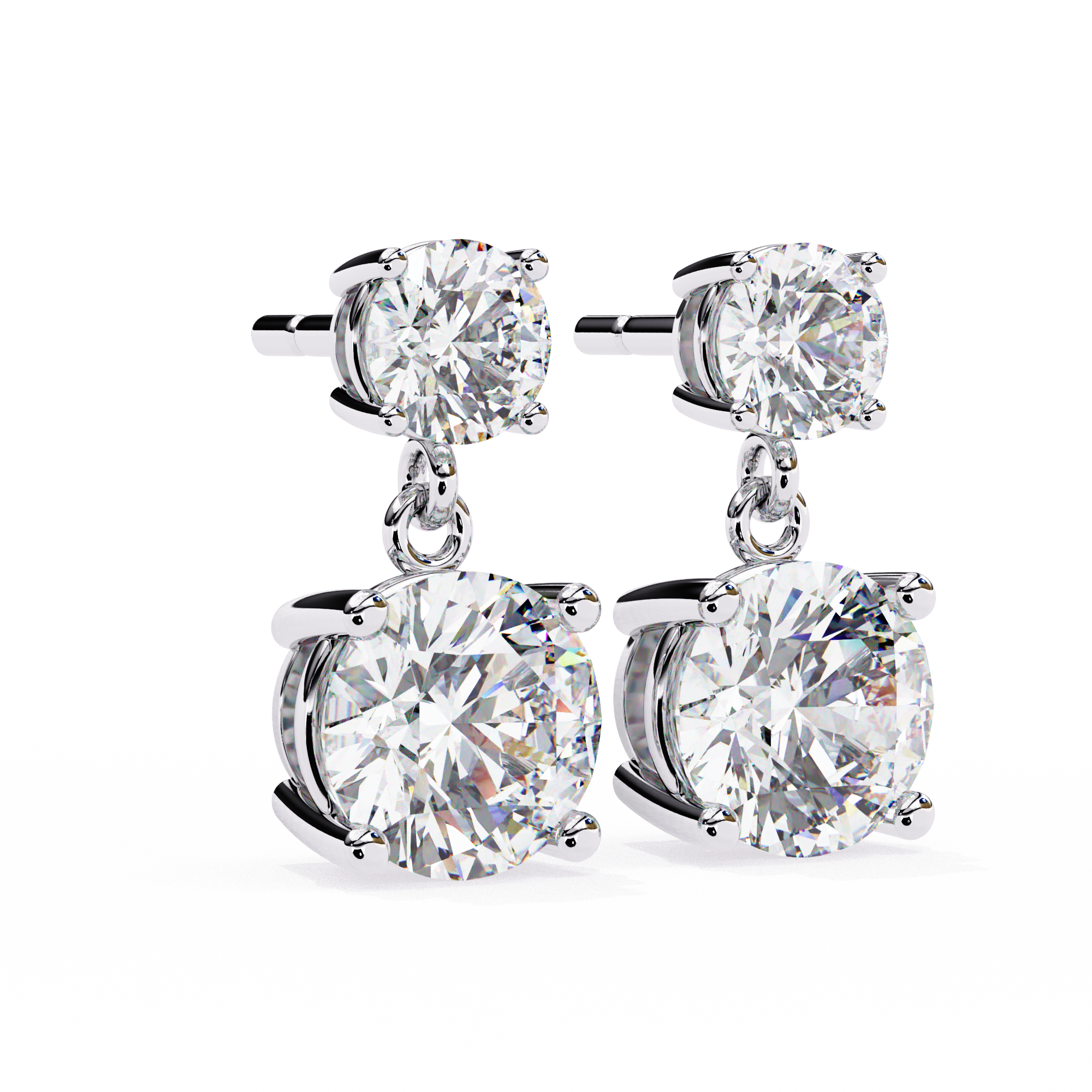 Diamond Duo Stud Earrings
