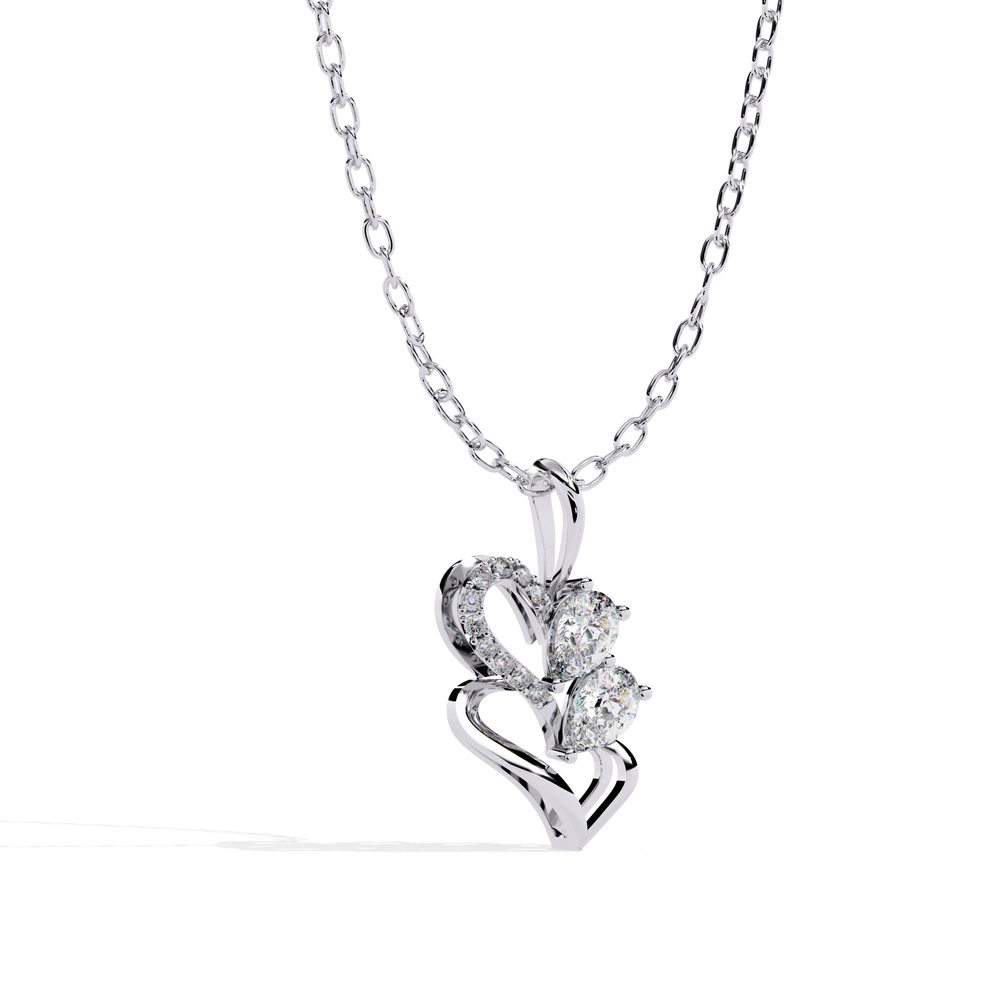 Couple Double Pear Pendant