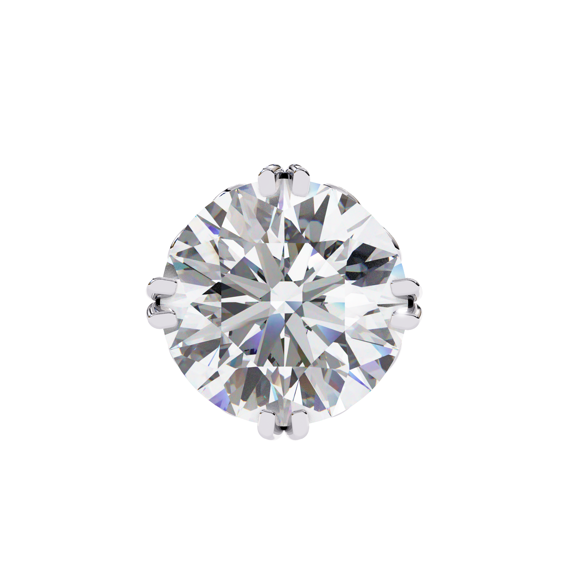 Round Diamond Earrings