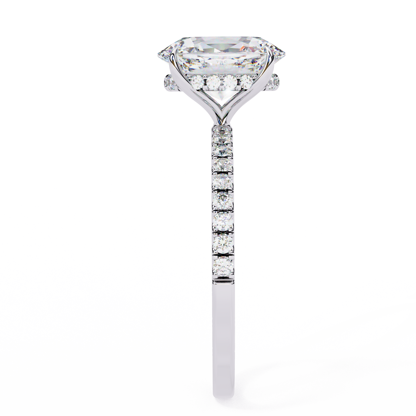 The Oval Royale with Pave by Eco Sparckle