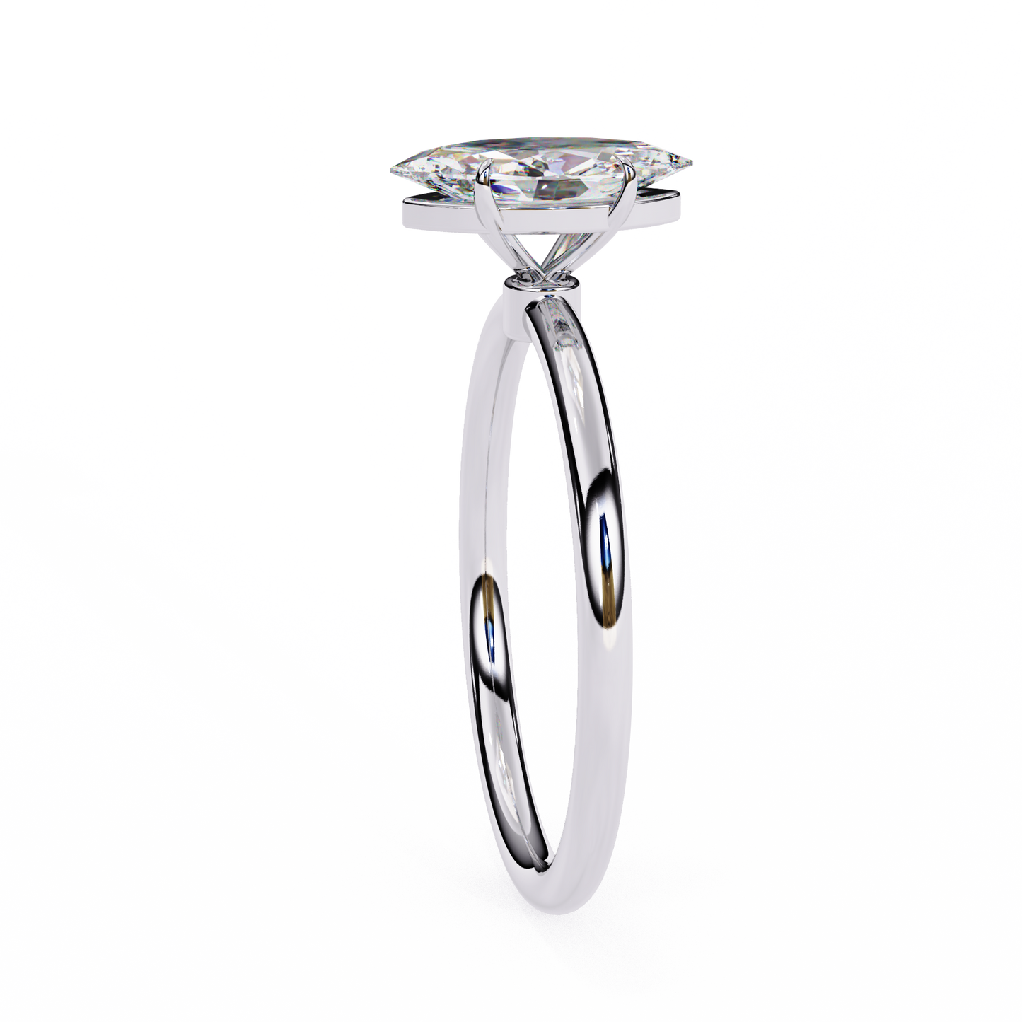 Women's Marquise Cut Diamond Solitaire Ring