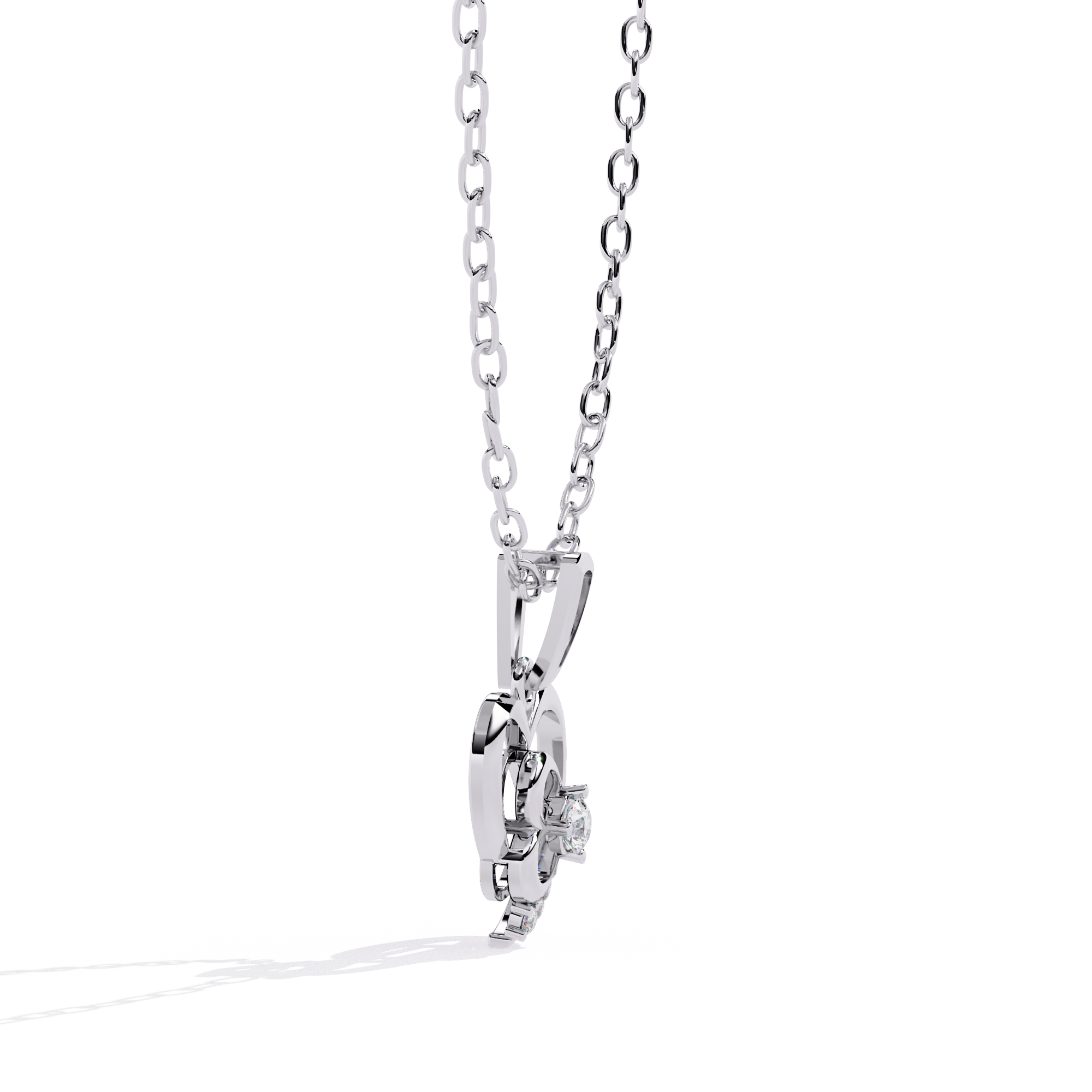 Diamond Heart Pendant Necklace