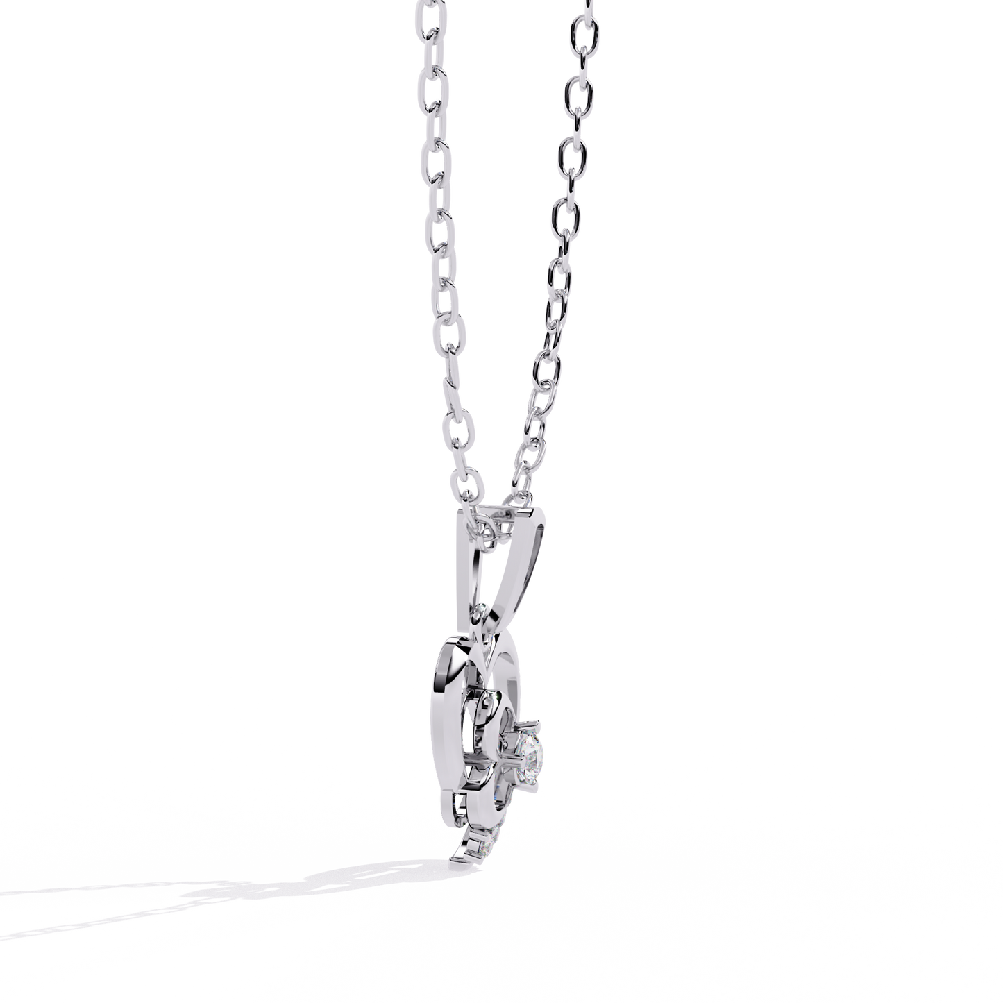 Diamond Heart Pendant Necklace