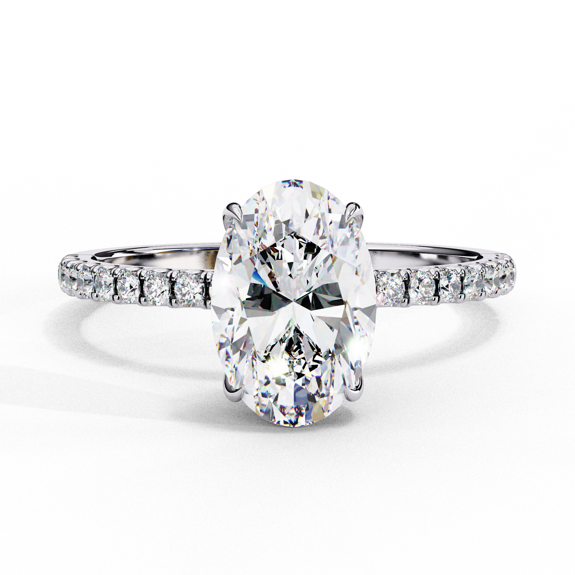 The Oval Royale with Pave by Eco Sparckle