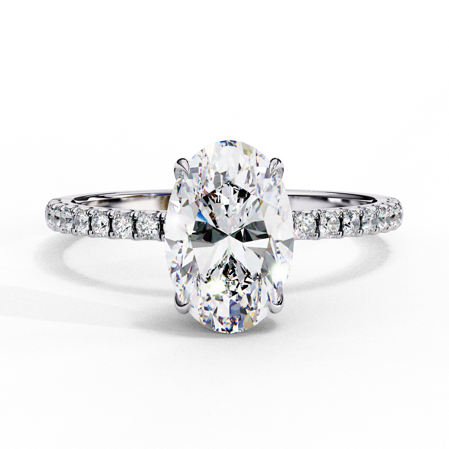 The Oval Royale with Pave by Eco Sparckle