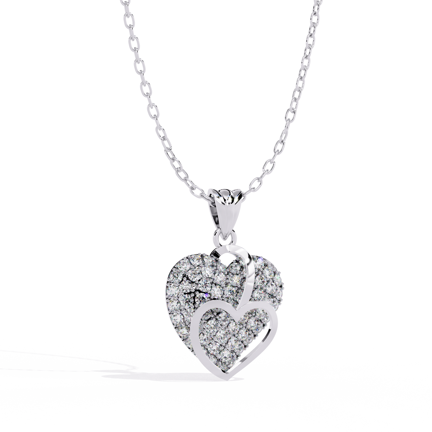 Gold Women Lab Grown Diamond Pendant