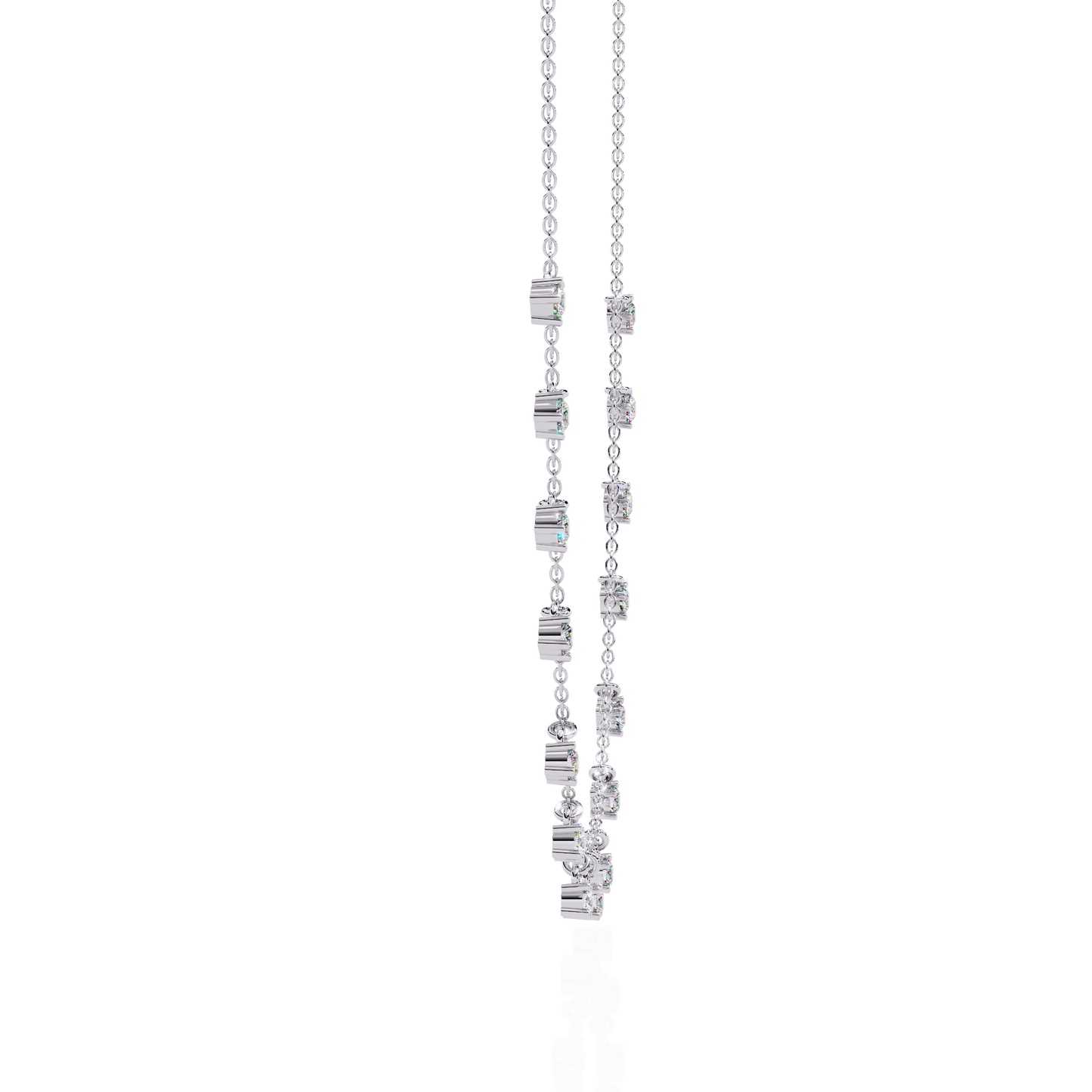 Lab Grown Lock Cut Diamond Necklace