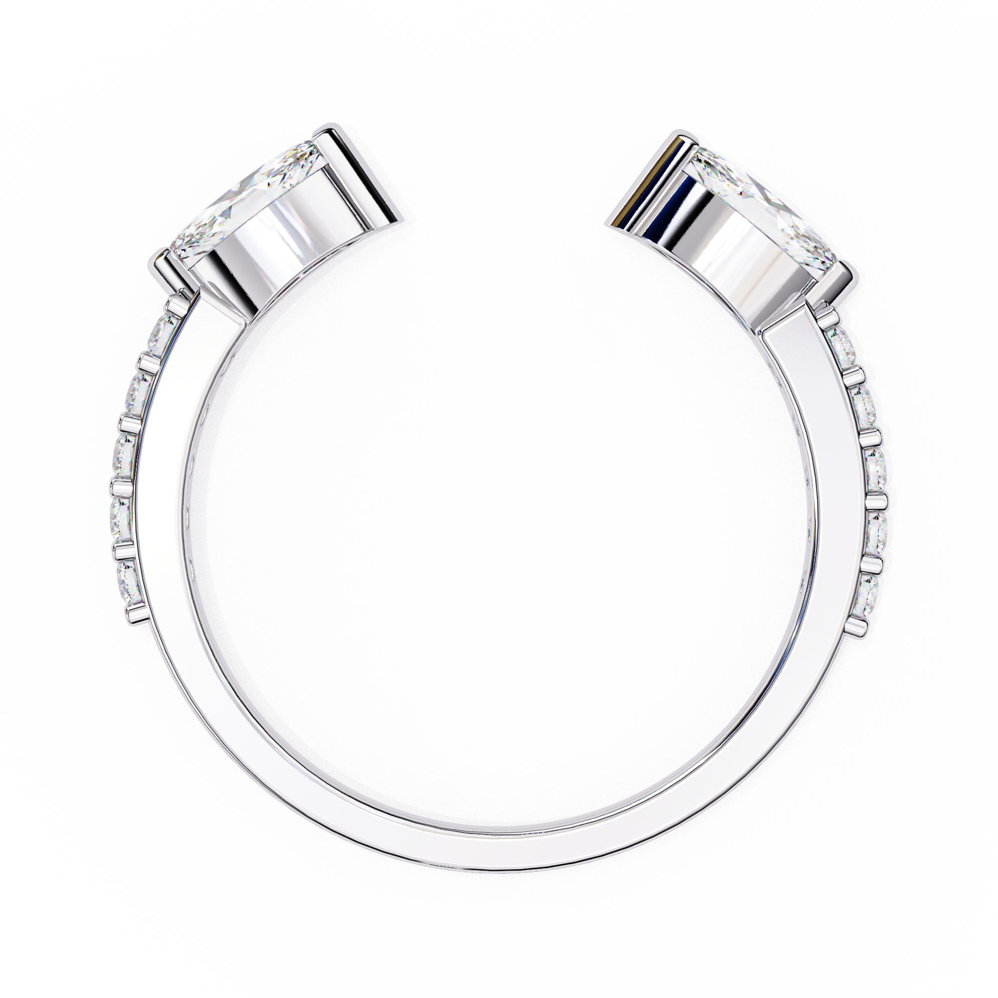 Pear cut Lab grown diamond eternity