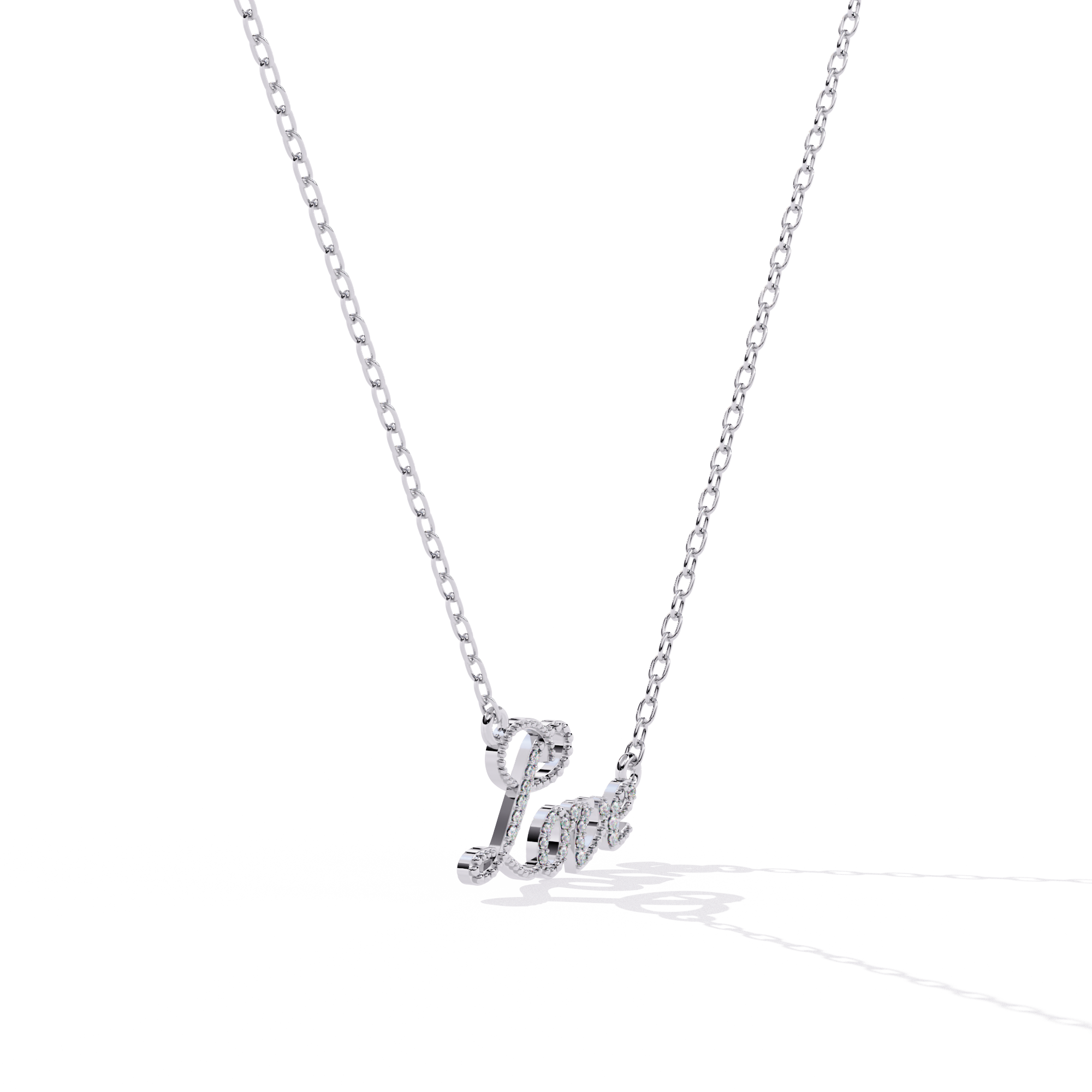 Diamond Necklace for women LOVE Pendant