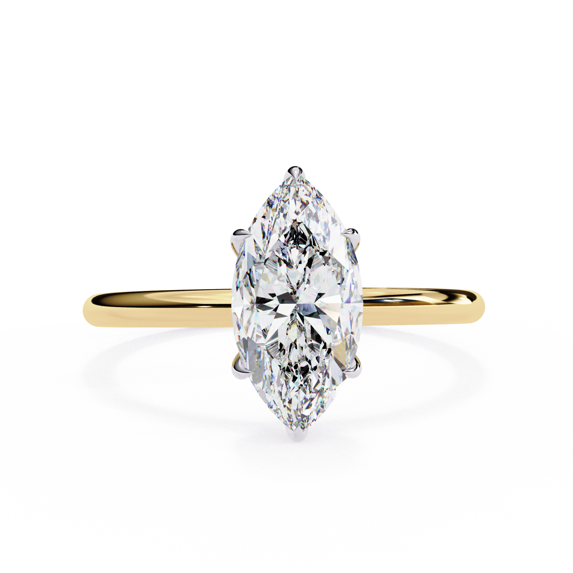 Women's Marquise Cut Diamond Solitaire Ring