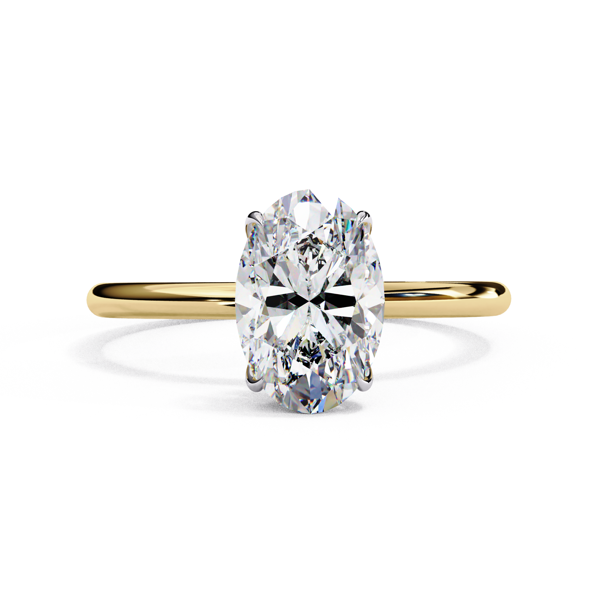 Women's Oval Cut Diamond Solitaire Ring