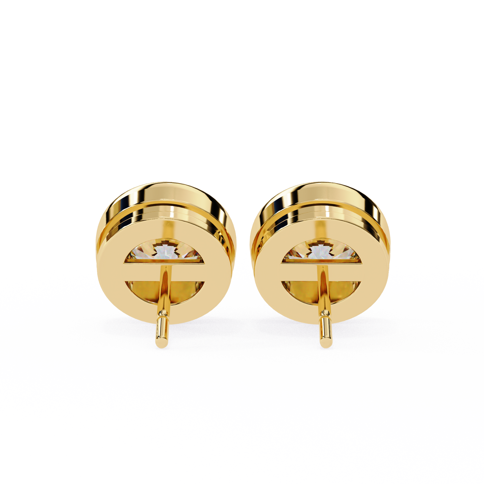 Round Diamond Stud Earrings Timeless Round Cut Gift for Women