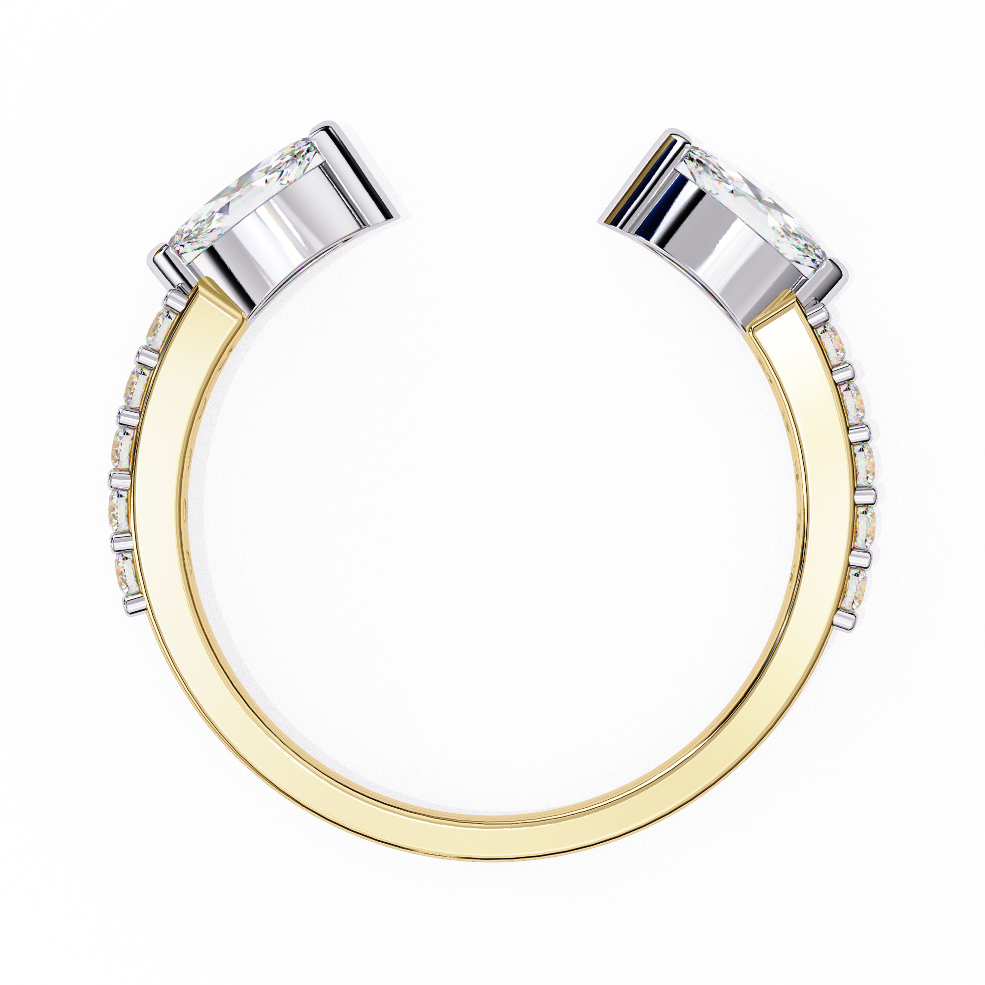 Pear cut Lab grown diamond eternity