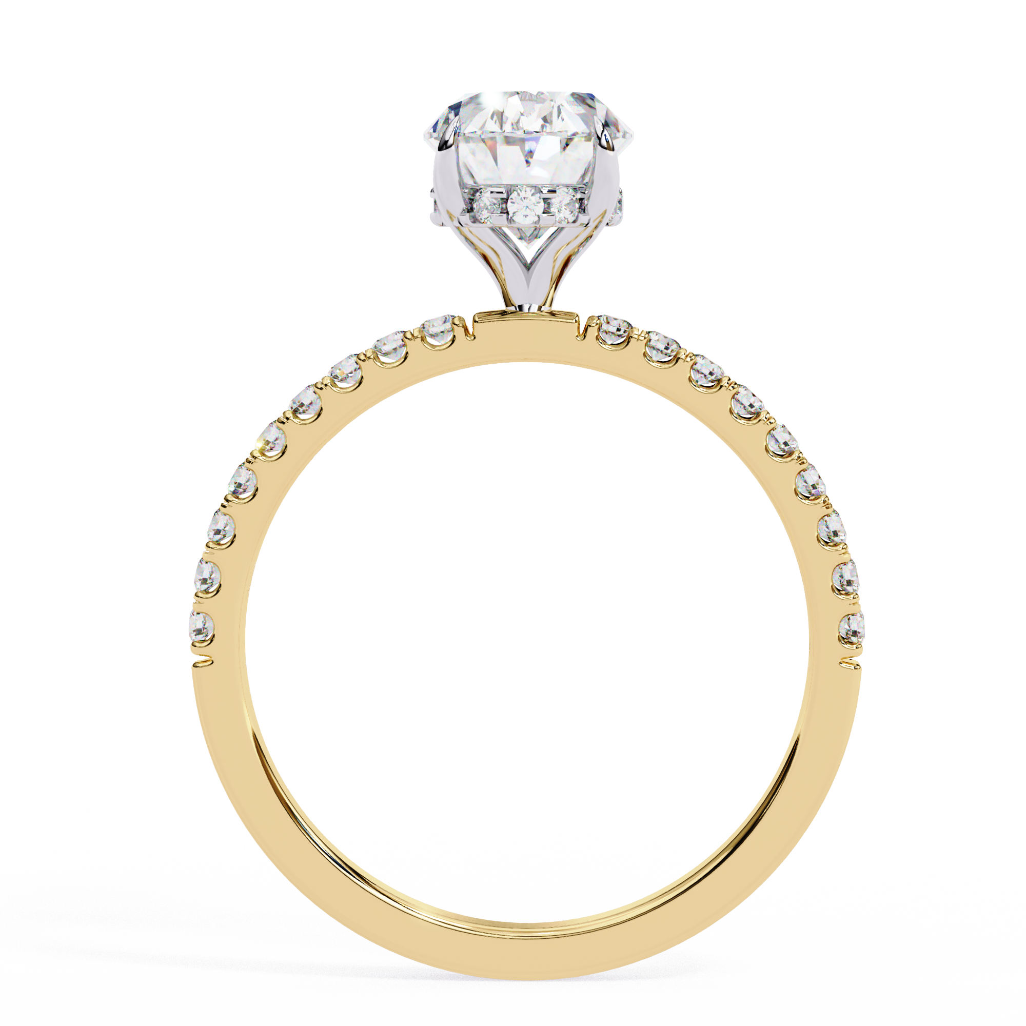 The Oval Royale with Pave by Eco Sparckle