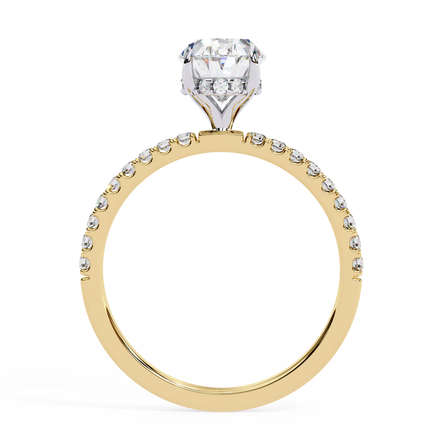 The Oval Royale with Pave by Eco Sparckle